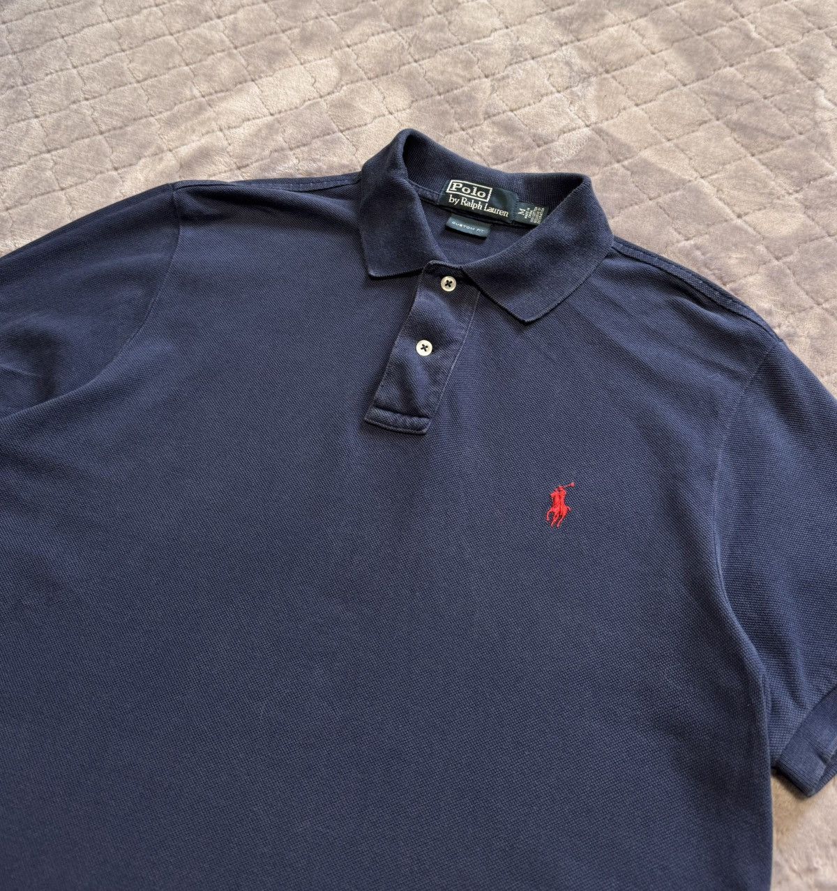 Polo Ralph Lauren × Vintage Vintage Polo Ralph Lauren Classic Navy Polo Shirt Size US M / EU 48-50 / 2 - 4 Thumbnail