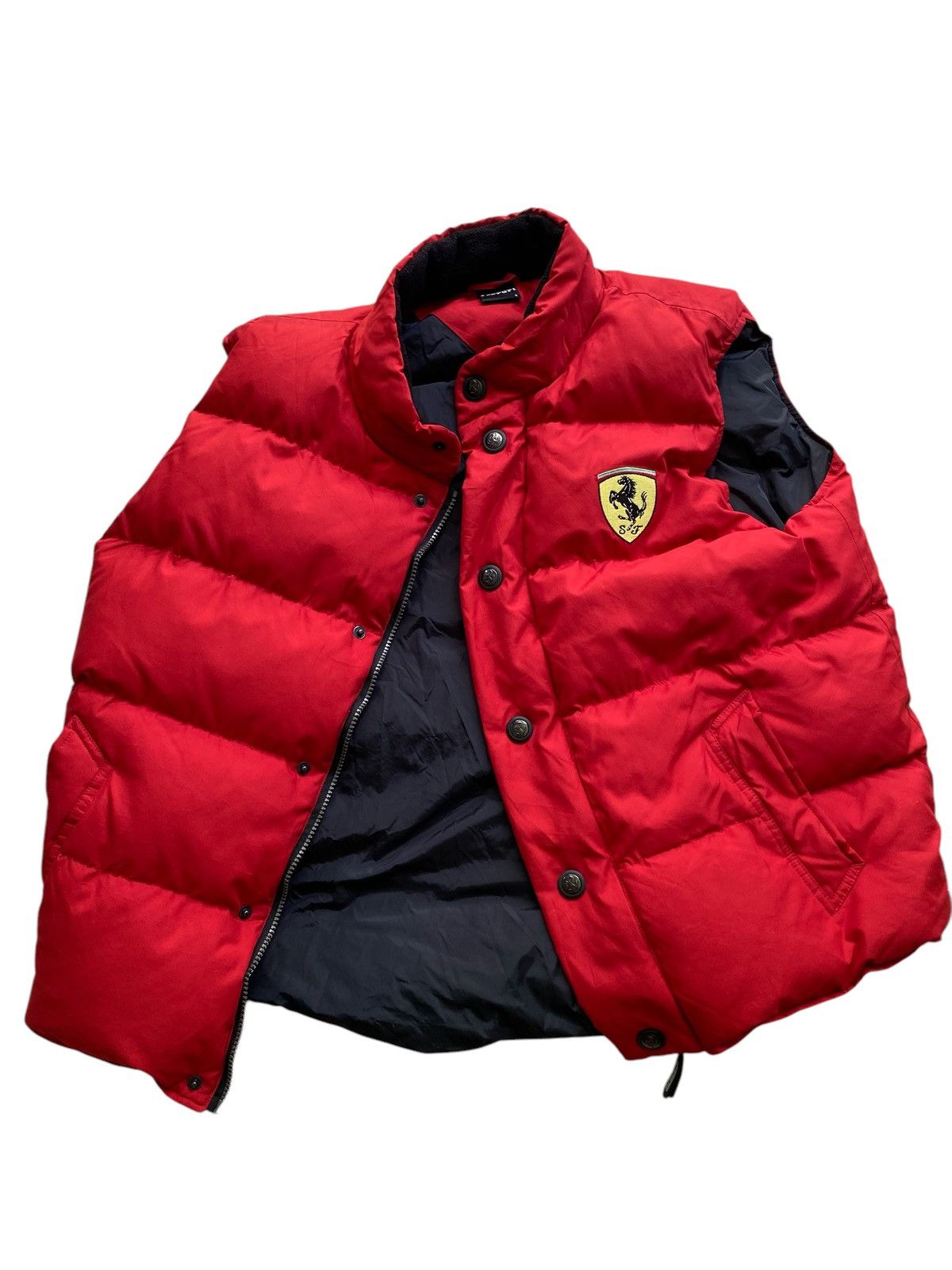 Ferrari Vintage Ferrari SF Puffer Vest Button logo nice Design Size US S / EU 44-46 / 1 - 6 Thumbnail