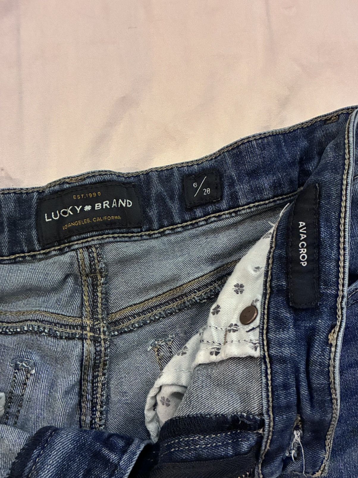 Lucky Brand Lucky Brand Mid Rise Ava Crop Denim Shorts Size 28" / US 6 / IT 42 - 2 Thumbnail