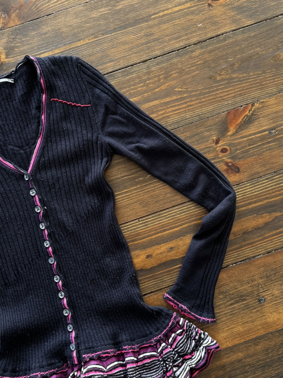 Marithe + Francois Girbaud Marithe + Francois Girbaud Cute Button Up Y2K Sweater Size S / US 4 / IT 40 - 4 Thumbnail