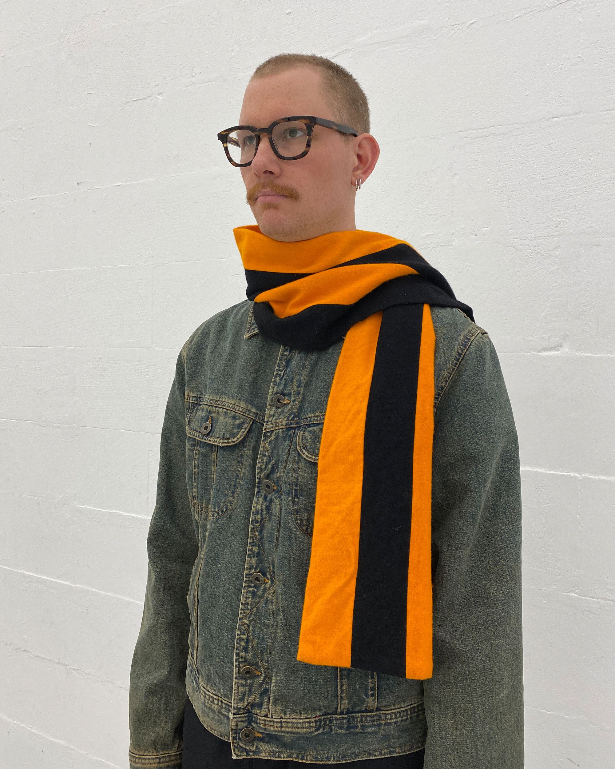 Vintage 2000s Striped Wool Scarf Size ONE SIZE - 1 Thumbnail