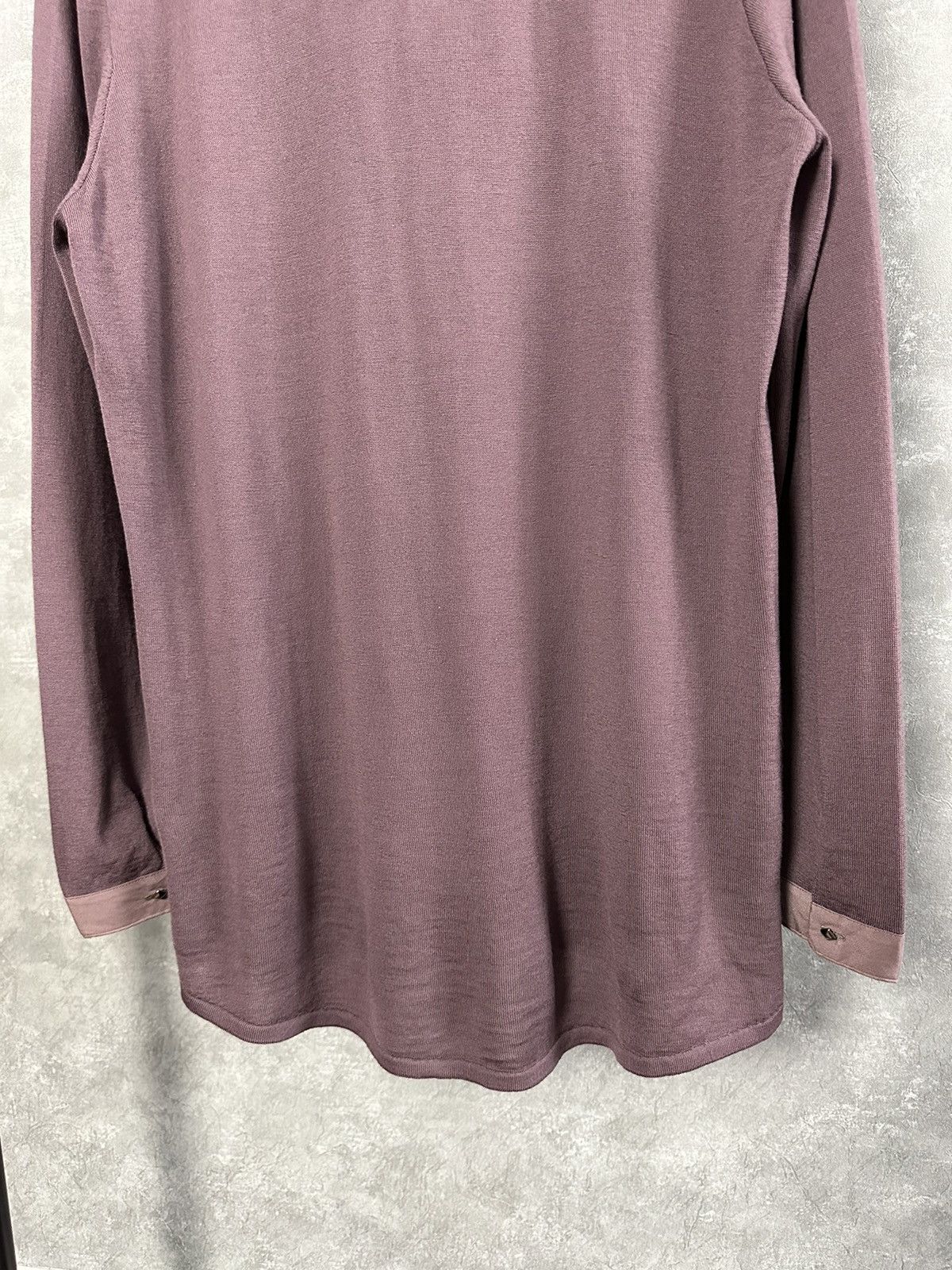 Gran Sasso Gran Sasso Made in Italy V-Neck Silk Details Wool Sweater Size XL / US 12-14 / IT 48-50 - 7 Thumbnail