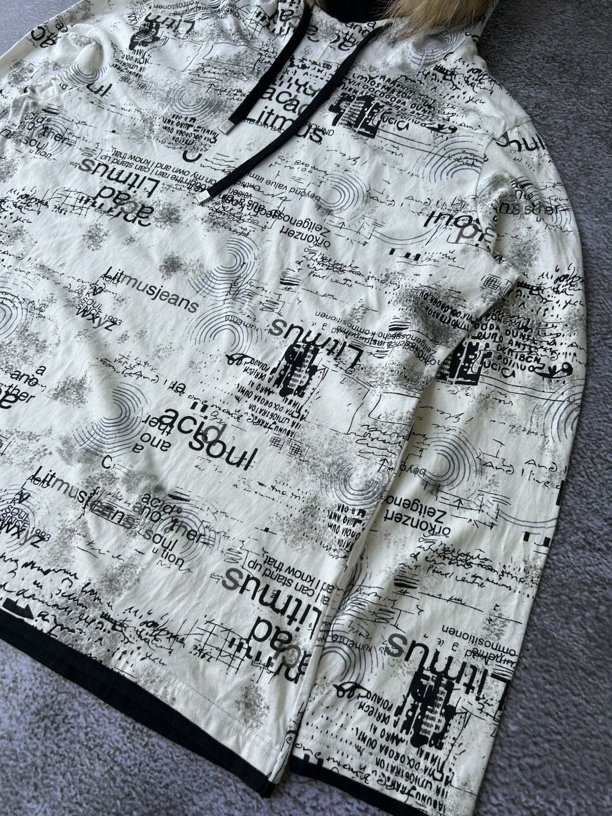 Japanese Brand Litmus fur hoodie poem style ifsixwasnine lgb Size US L / EU 52-54 / 3 - 4 Thumbnail