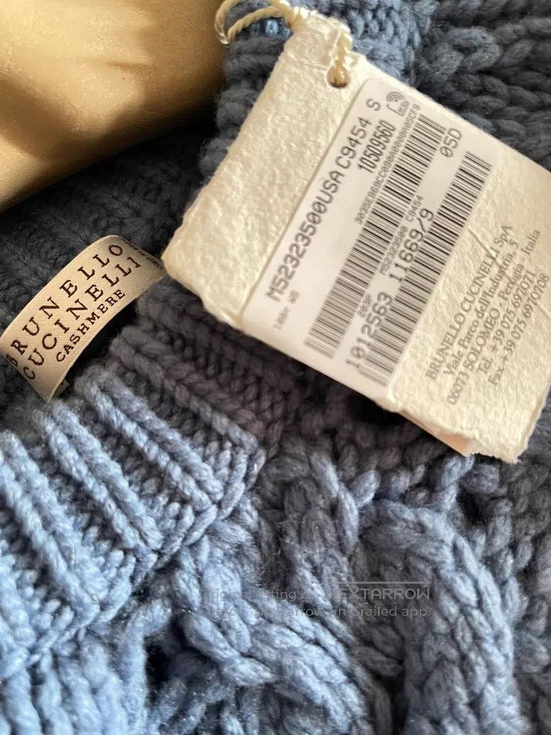 Brunello Cucinelli Brunello Cucinelli Cashmere Hand-Knit Sweater, Knitwear Size S / US 4 / IT 40 - 6 Thumbnail