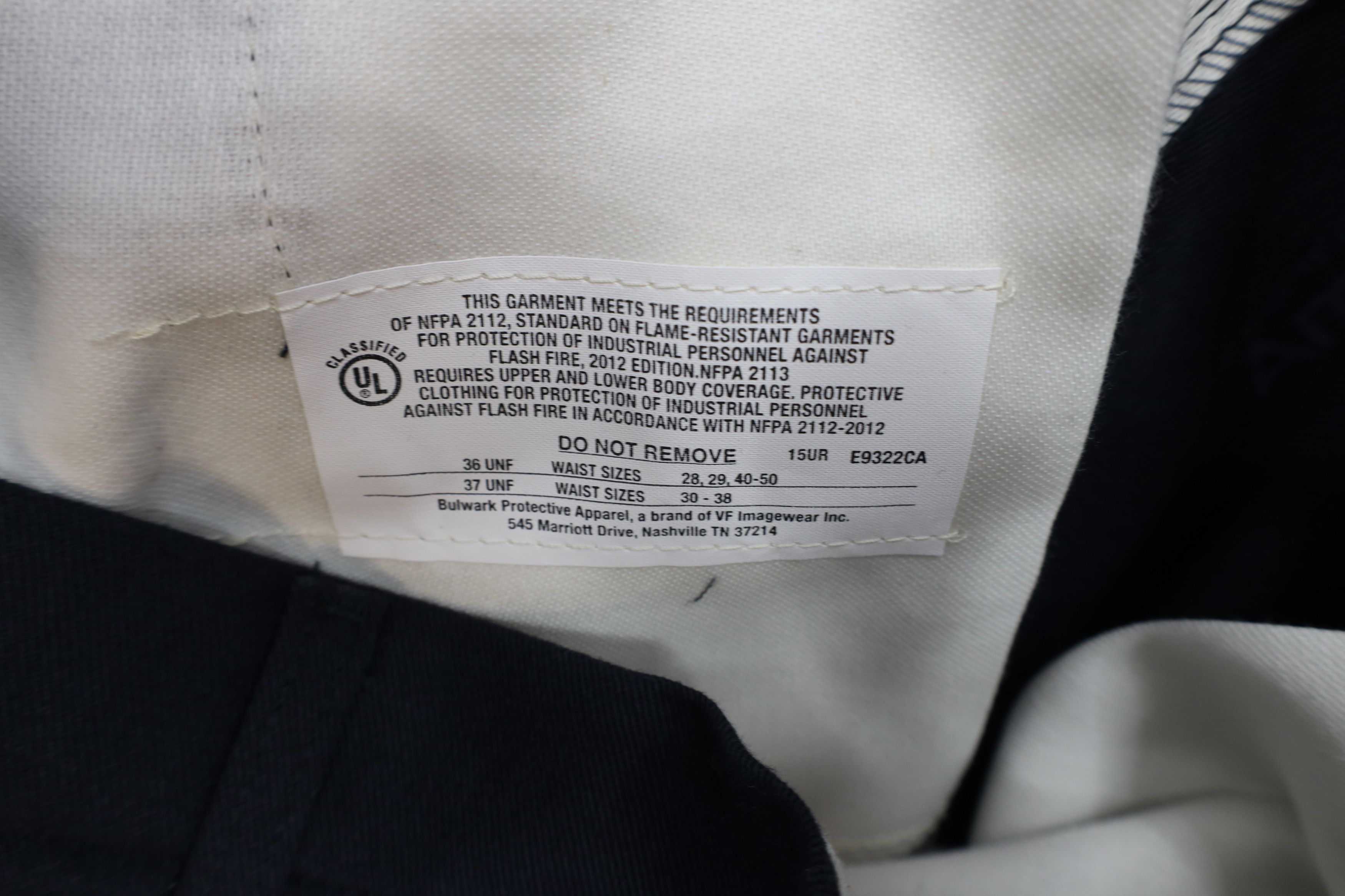 Bulwark × Vintage Deadstock Vintage Bulwark FR Resistant Workwear Pants Blue Size US 36 / EU 52 - 9 Thumbnail