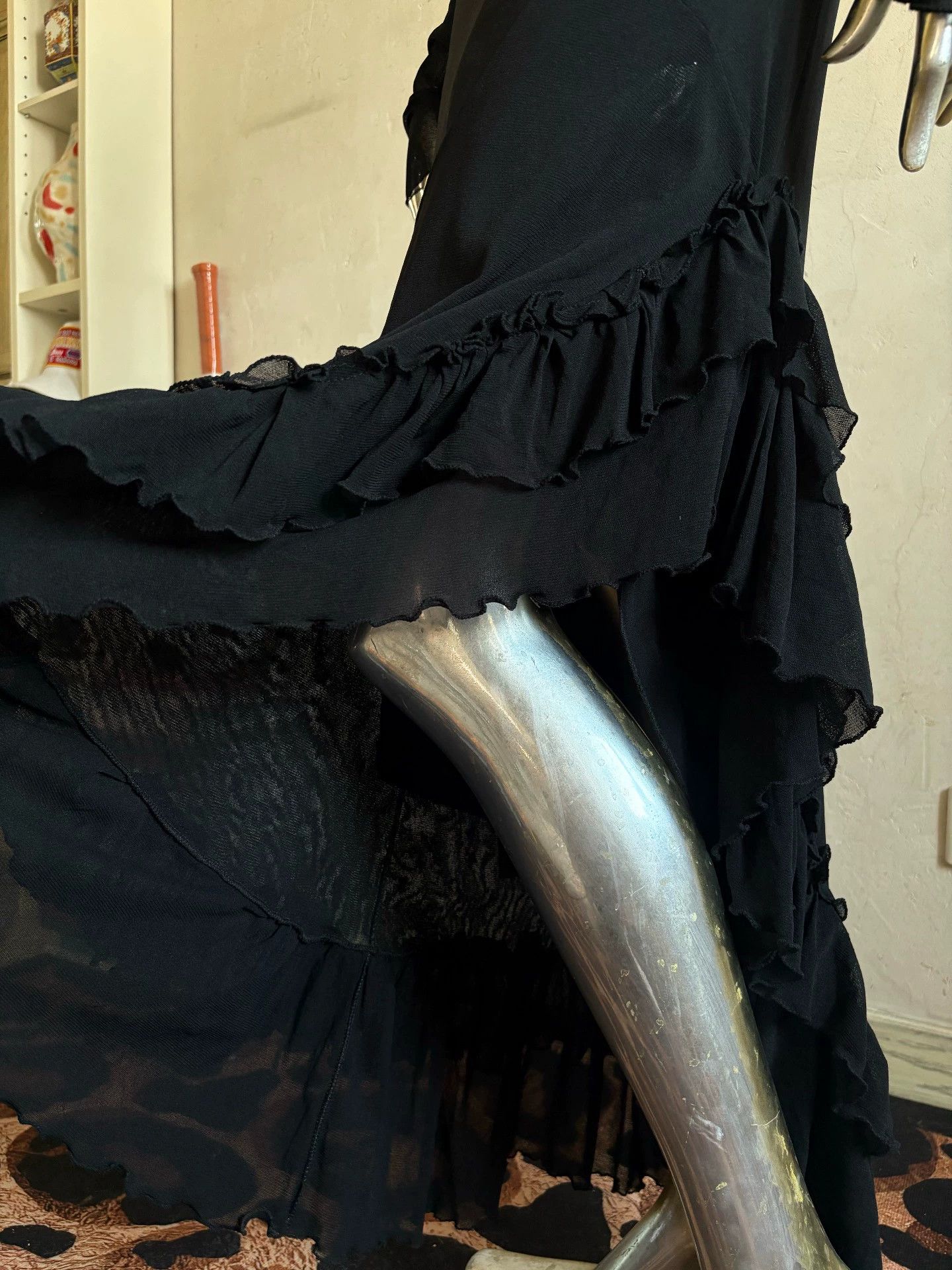 Other Save The Queen women's asymmetric cake pleat mermaid dress Size L / US 10 / IT 46 - 6 Thumbnail