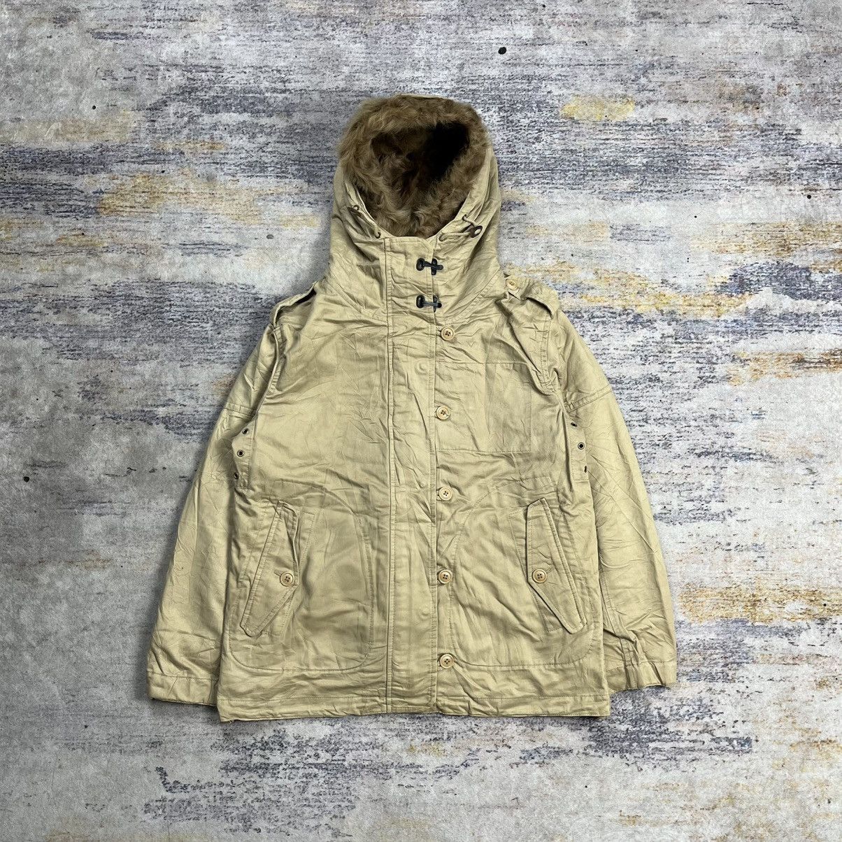 General Research × Japanese Brand × Tomorrowland Macphee division field jacket fur hoodie smock jacket Size US M / EU 48-50 / 2 - 1 Thumbnail