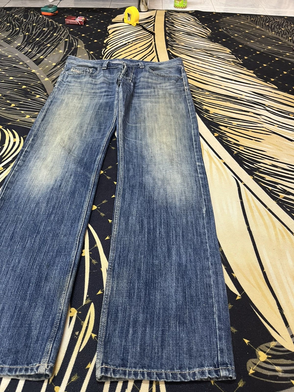 Diesel × Diesel Black Gold Vintage Diesel Larkee Mudwash Faded Denim Size US 35 - 6 Thumbnail
