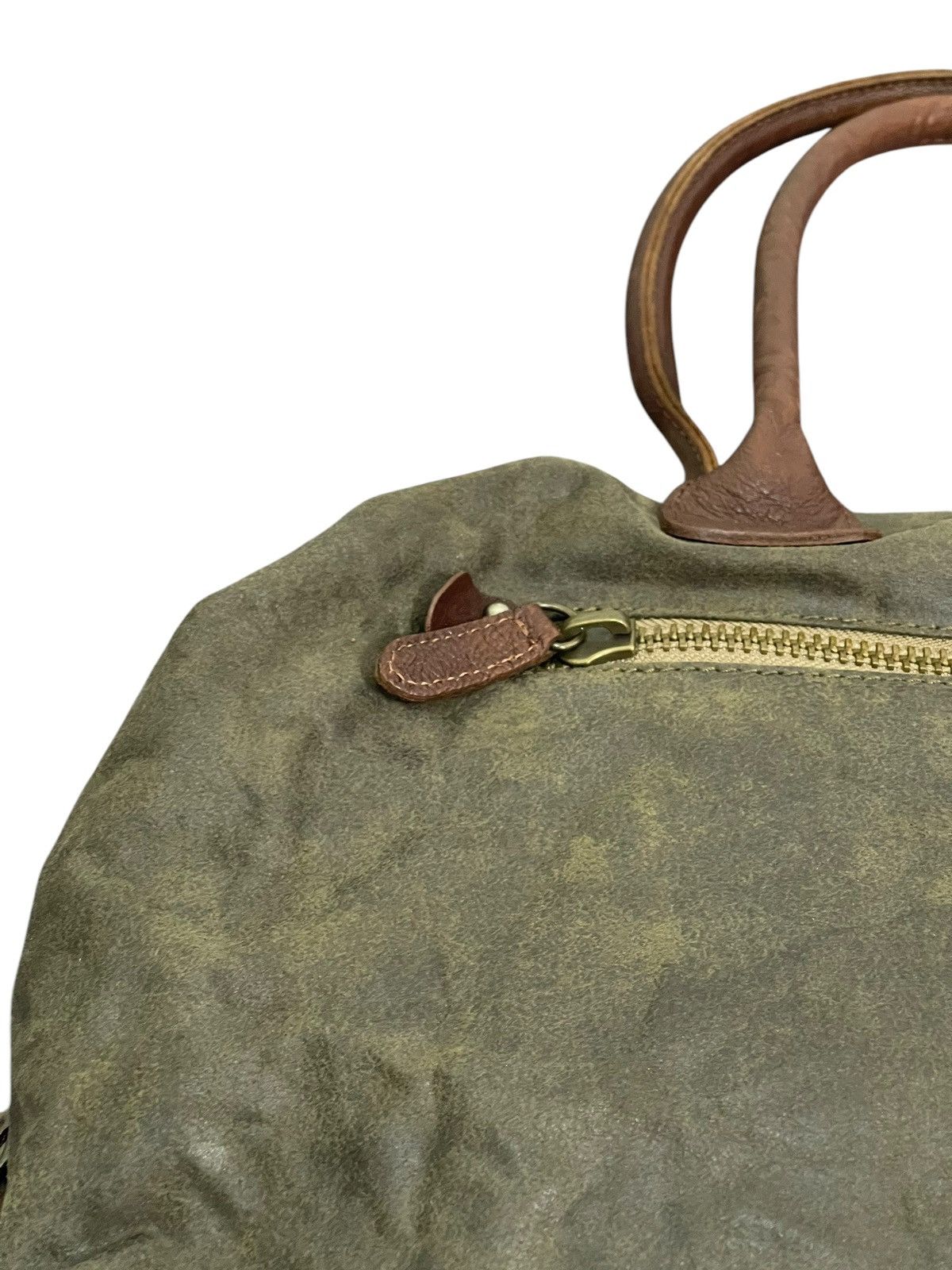 Japanese Brand Full Leather United Arrows Japan Duffle Bag 1🟩6 Size ONE SIZE - 19 Thumbnail