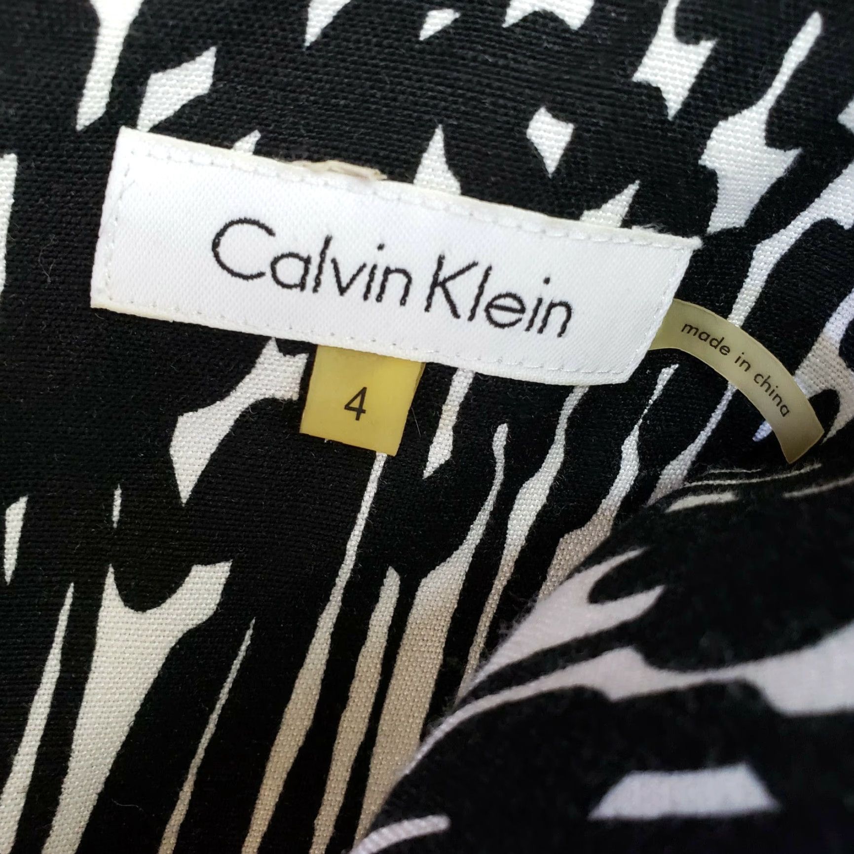 Calvin Klein Calvin Klein Dress Womens Sz 4 Black Linen Blend Sleeveless Sheath Round Neck Short Length Vintage: No Mens Womens Girls Boys Size S / US 4 / IT 40 - 5 Thumbnail