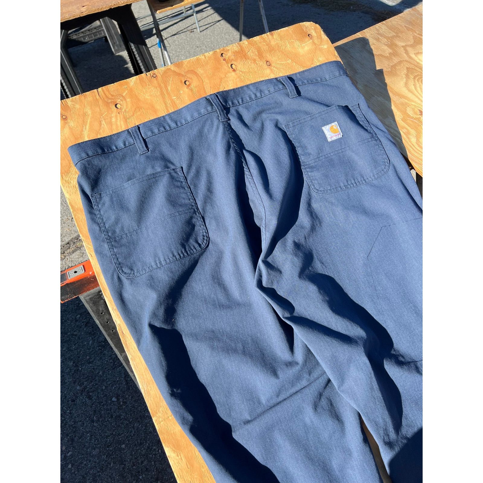 Carhartt Carhartt Relaxed Fit Canvas Blue Men 42x32 Work Pants work Size US 42 / EU 58 - 13 Thumbnail