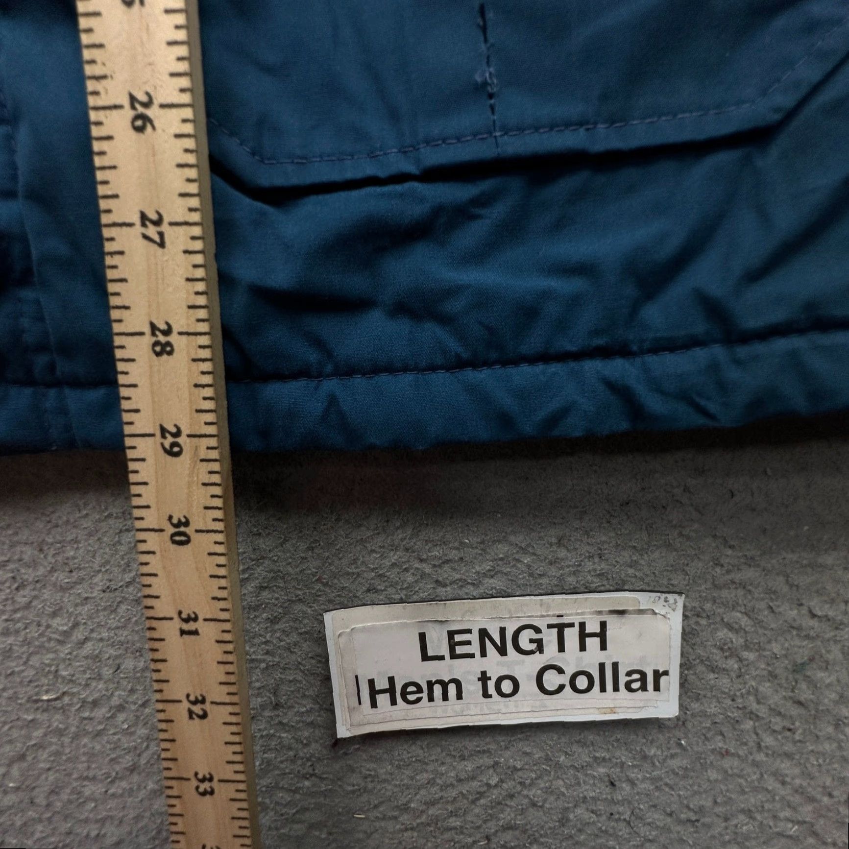Vintage VINTAGE Woolrich Parka Hooded Jacket Womens Large Blue Pockets Jacket Coffin Long 90s 80s Mens Girls Womens Size L / US 10 / IT 46 - 4 Thumbnail