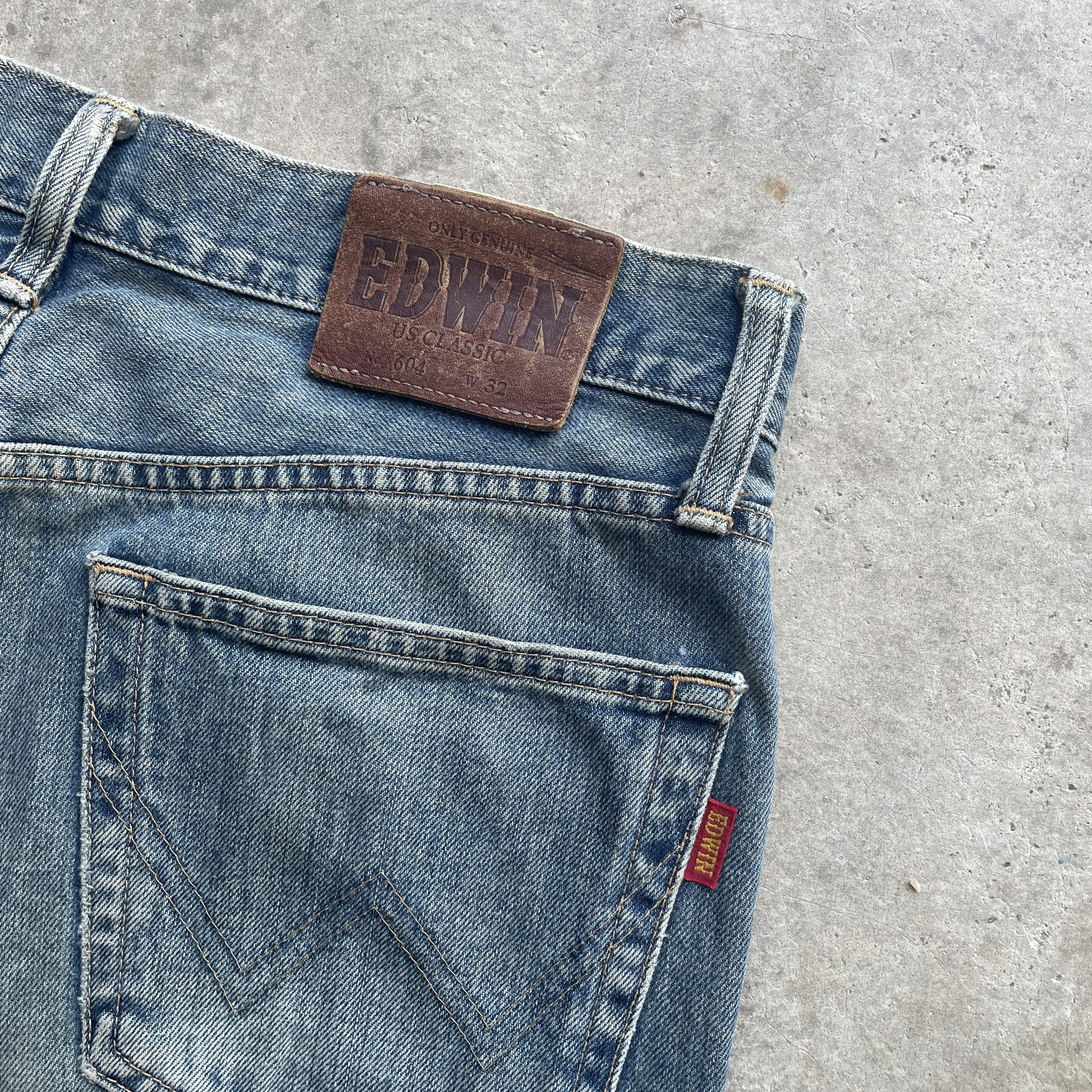 Edwin Vintage Edwin 604 Us Classic Faded Jeans Distressed Pants Size US 32 / EU 48 - 8 Thumbnail