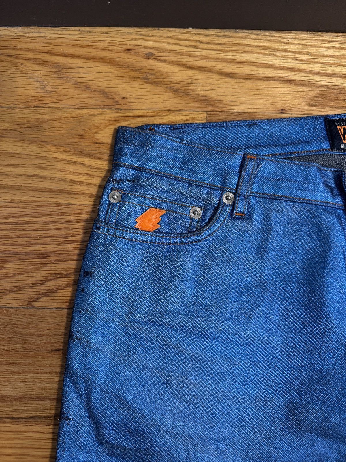 Walter Van Beirendonck Wild & Lethal Trash Glitter Denim Size US 29 - 2 Thumbnail