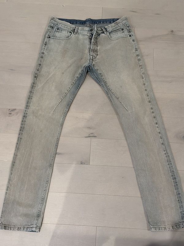 image of Rick Owens Drkshdw Slim in Washed Brown, Men's (Size 34)