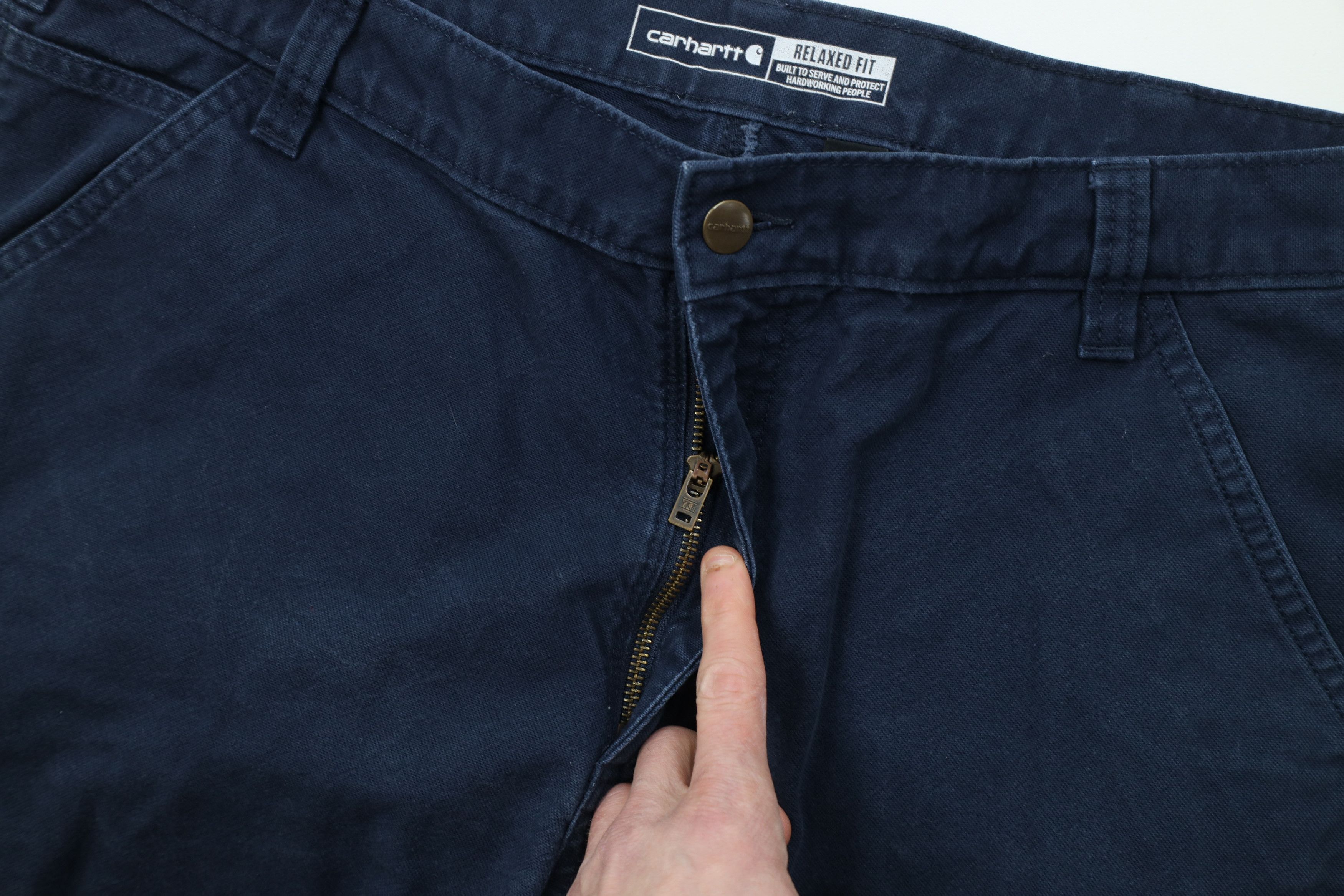 Carhartt Vintage Y2K Carhartt Wide Leg Dungaree Pants Navy Blue Size US 38 / EU 54 - 9 Thumbnail
