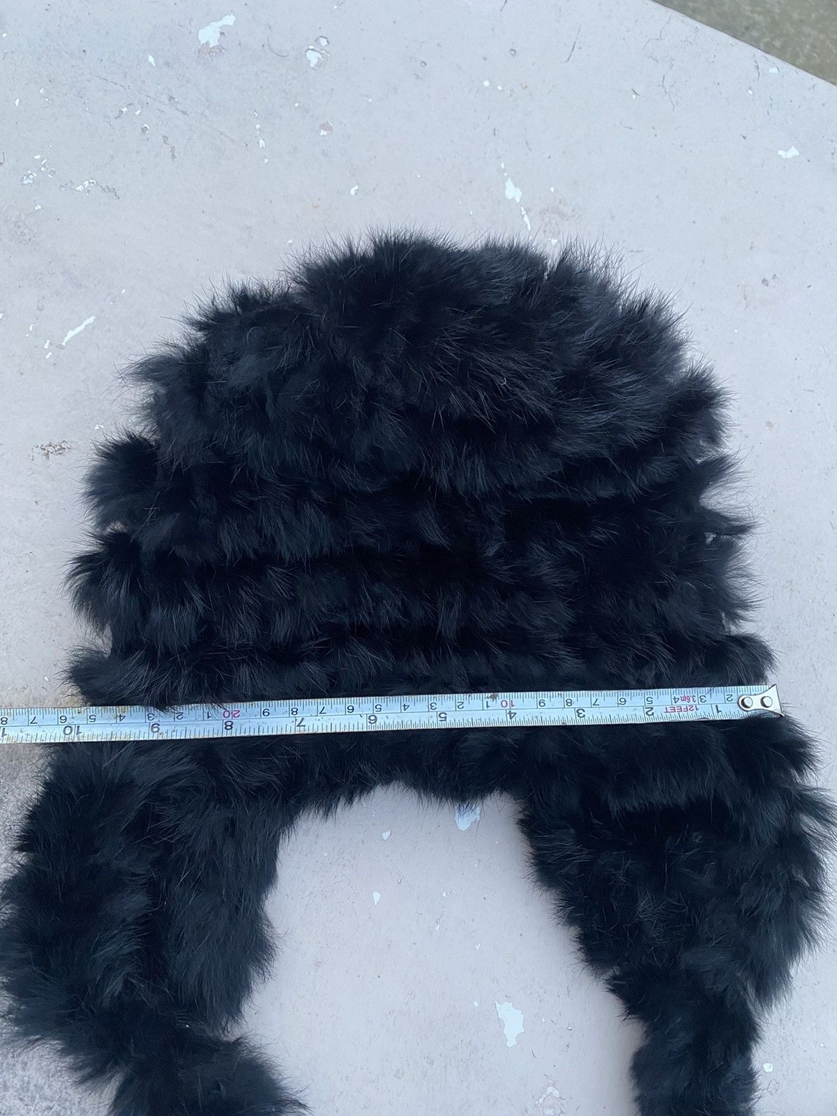 Comme Ca Ism Rabbit Fur Knit Hat Size ONE SIZE - 5 Thumbnail
