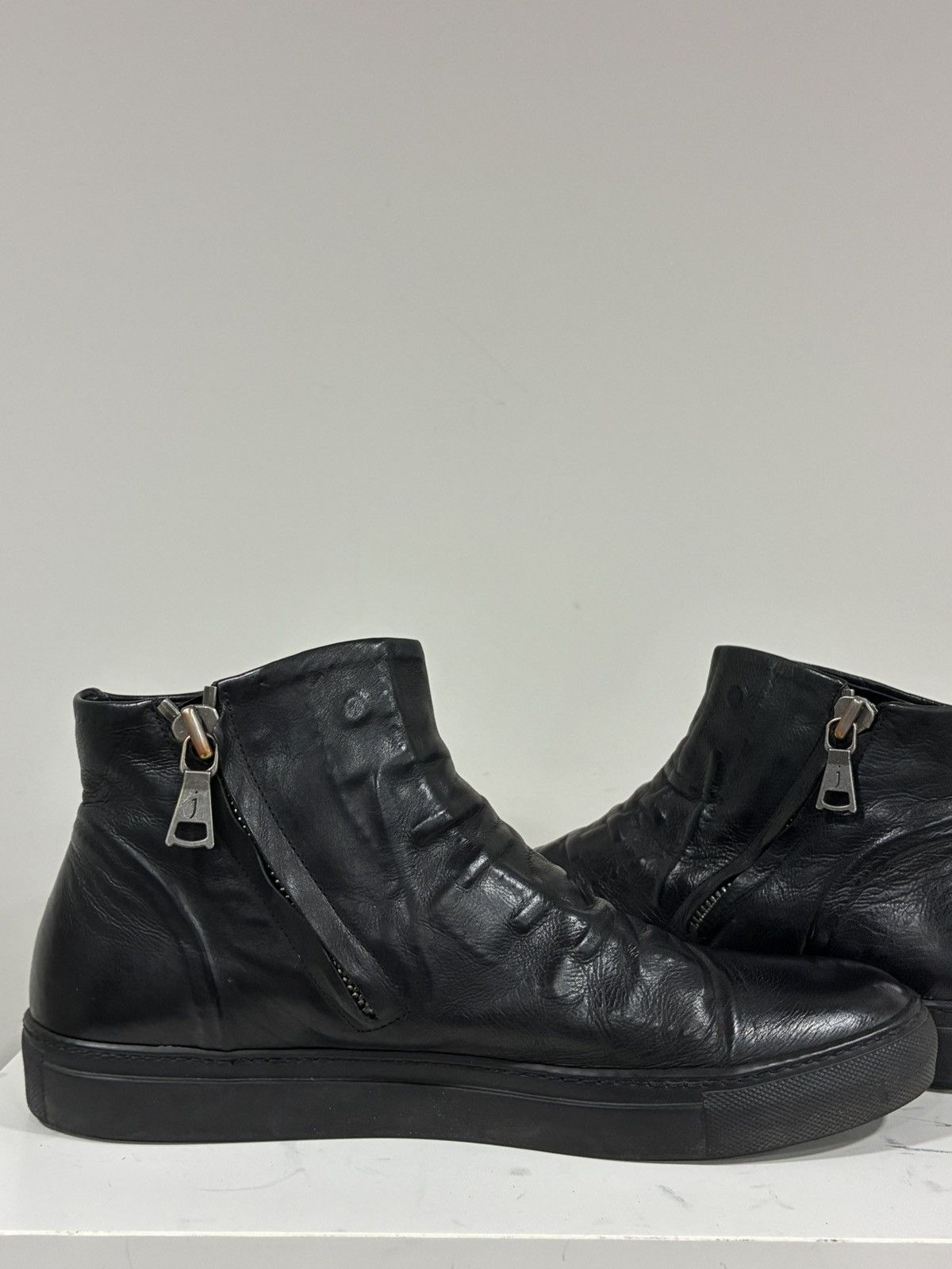 John Varvatos Reed Ghosted High Top Sneaker USA 9.5 42.5 EU Size US 9.5 / EU 42-43 - 8 Thumbnail