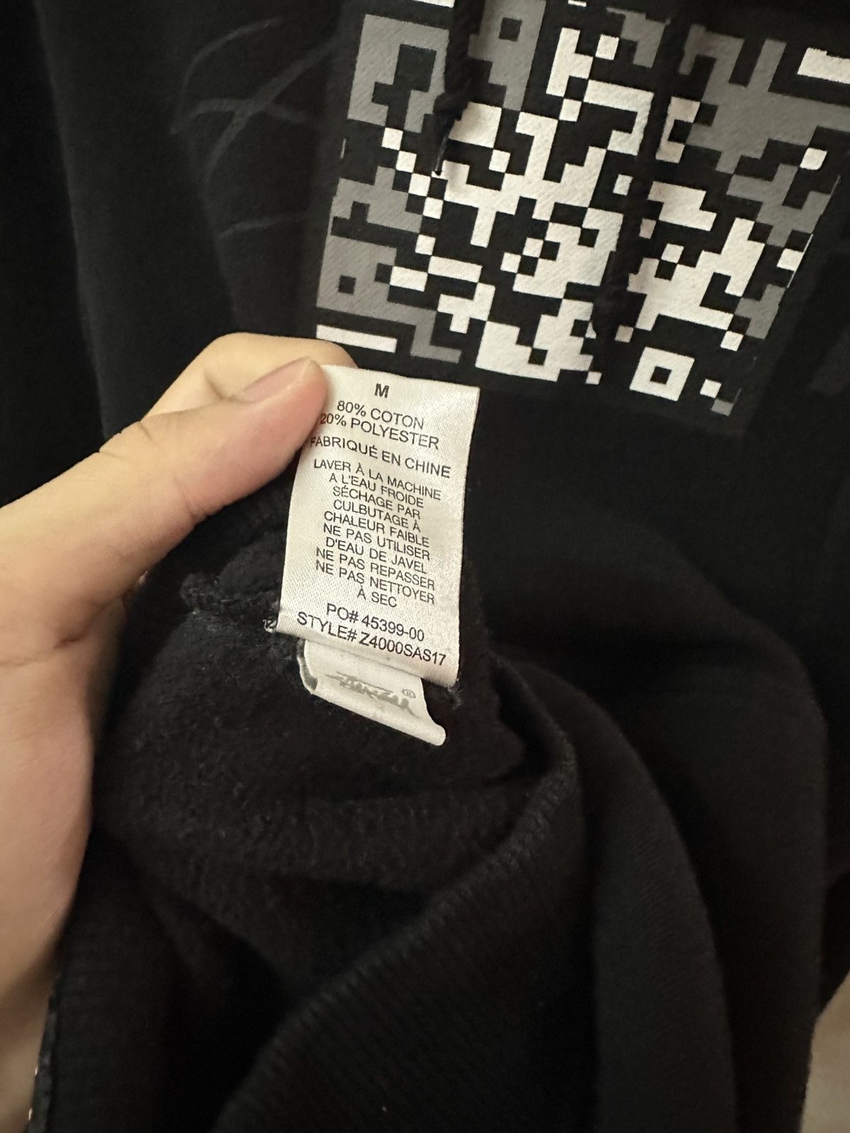 Stussy x FPAR ブラック フーディ QRコード FPAR × Stussy Stussy x FPAR hoodie | Grailed