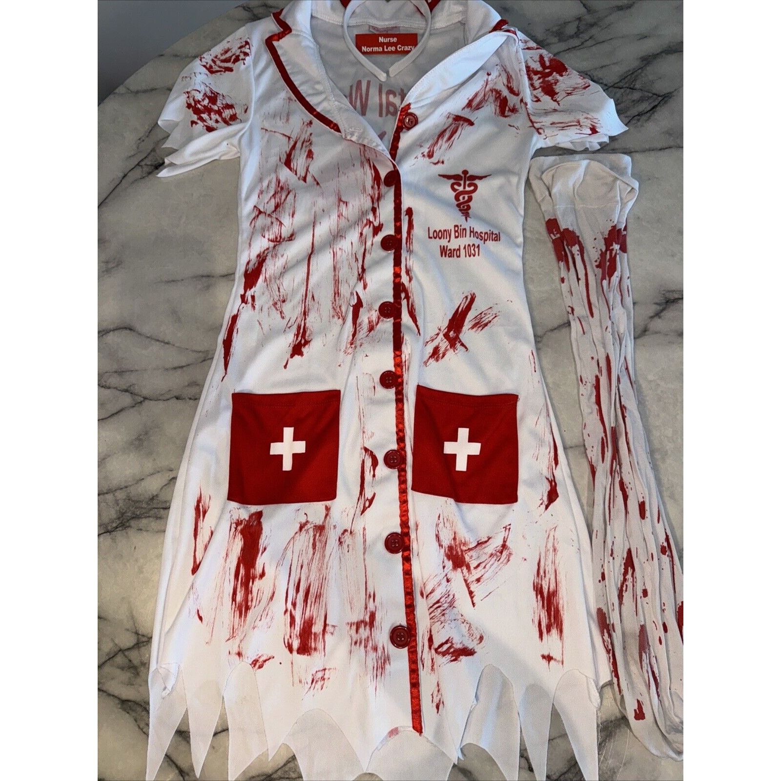 Other SEXY Halloween Dreamgirl Mental Ward Nurse Costume Sm Dress Size S / US 4 / IT 40 - 5 Thumbnail