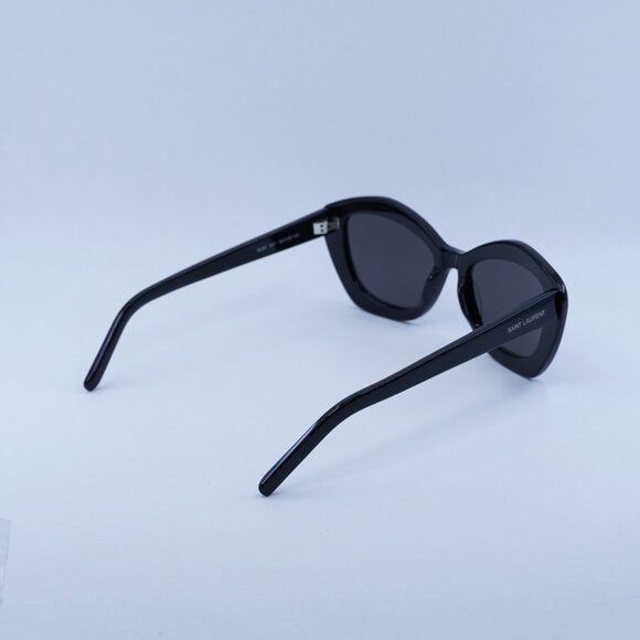 Saint Laurent Paris Saint Laurent SL68 001 Sunglasses Black Cat Eye Frame Size ONE SIZE - 6 Thumbnail