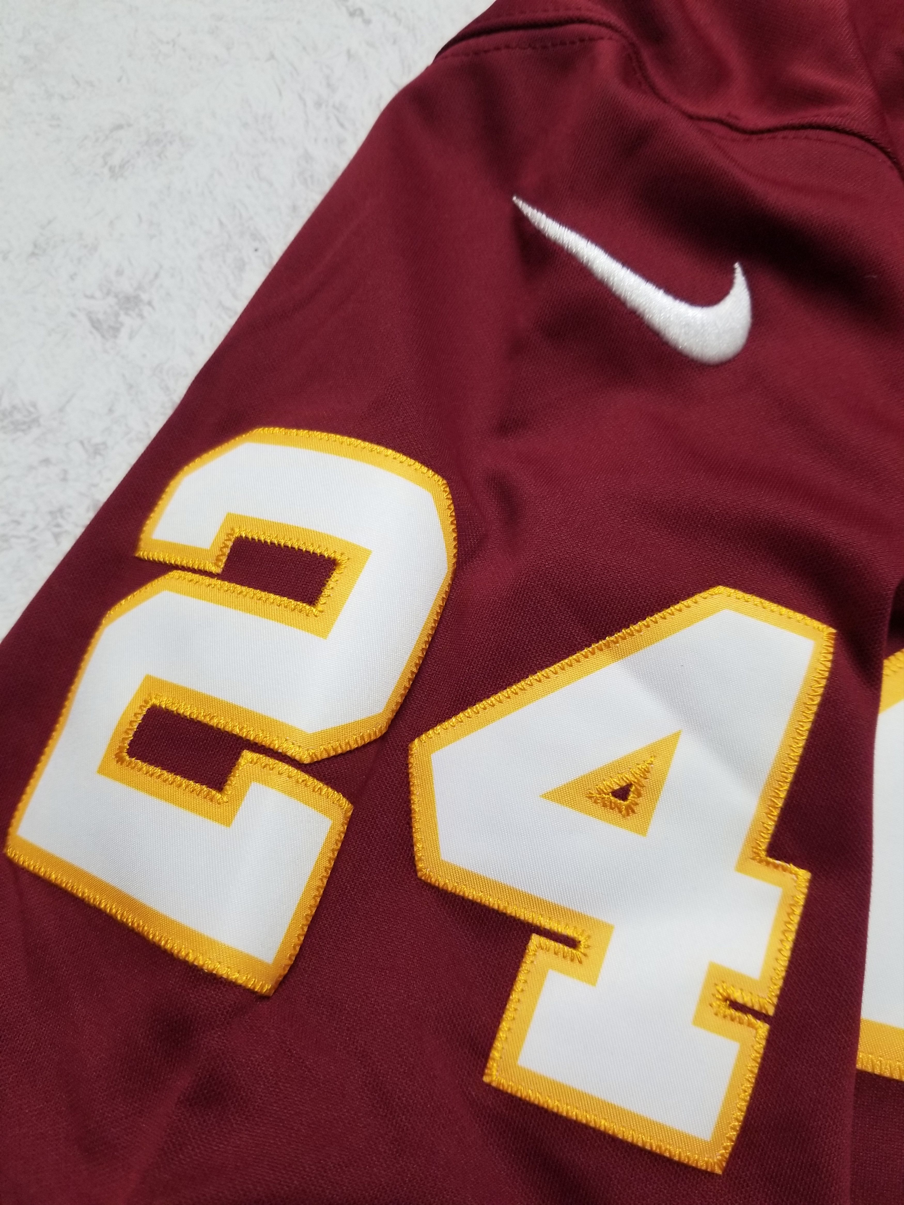 Nike Norman #24 Washington Redskins Authentic Limited Sewn Jersey Size US L / EU 52-54 / 3 - 6 Thumbnail
