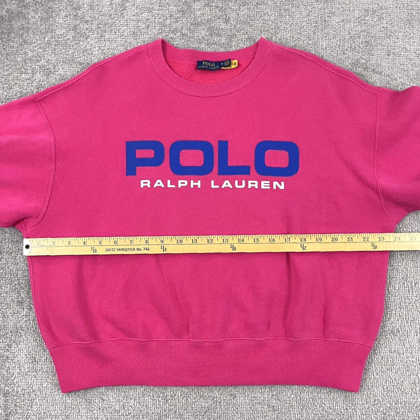 Polo Ralph Lauren Polo Ralph Lauren Sweatshirt Womens Medium Pink Logo Spellout Crew Neck Pullover Size M / US 6-8 / IT 42-44 - 5 Thumbnail