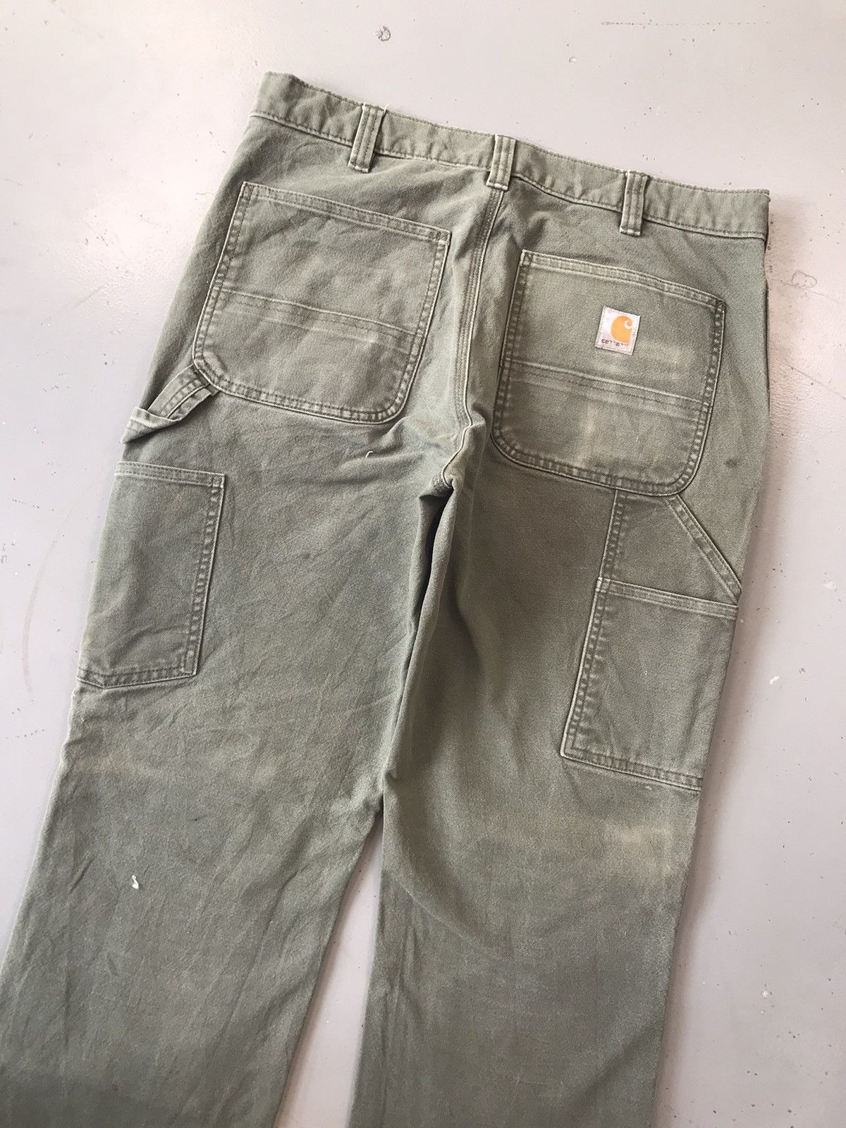 Carhartt × Vintage Vintage Carhartt b136 mos double knee denim Size US 33 - 13 Thumbnail