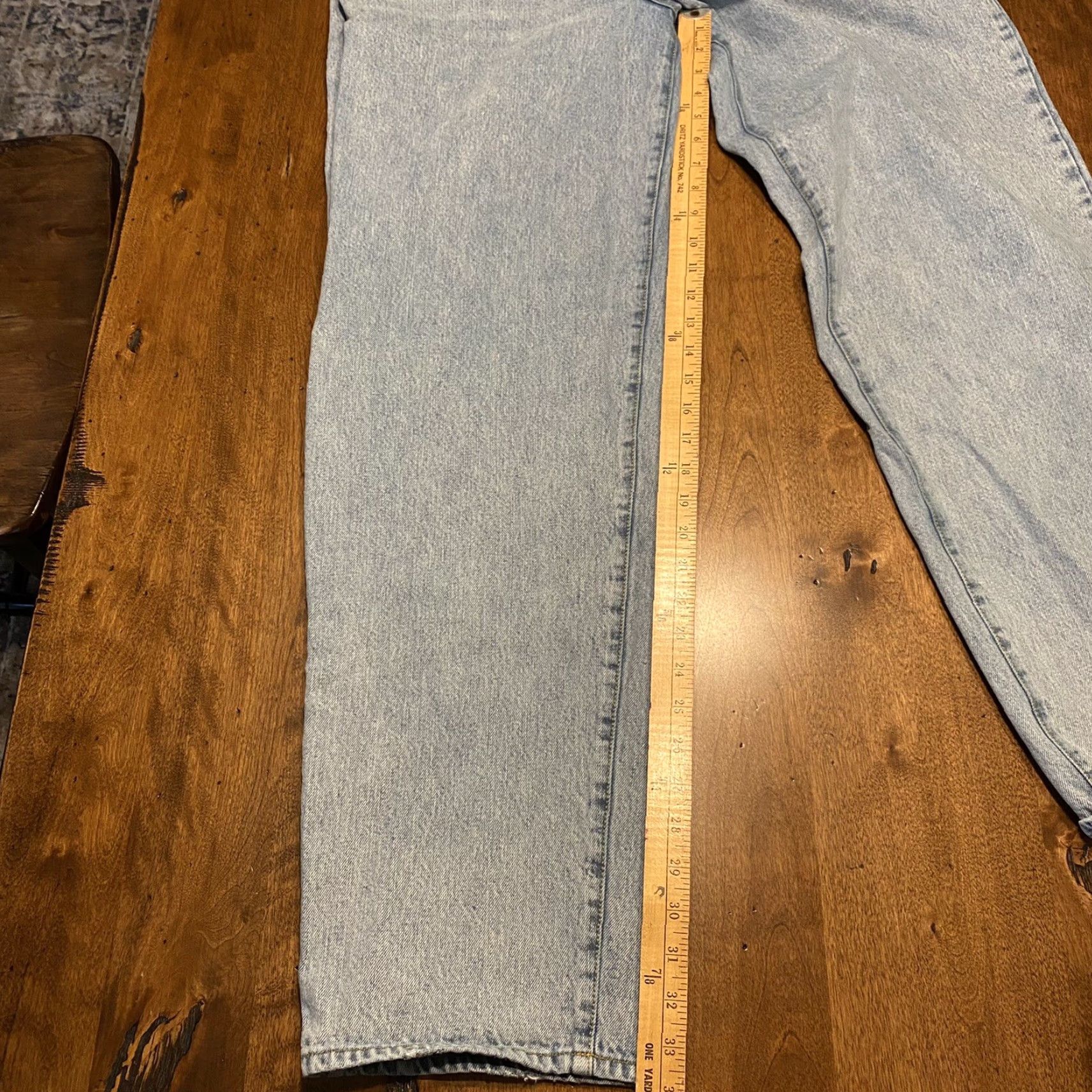 Good American Good American Jeans Womens 6/28 32x34 Baggy Fit Light Blue Wash Denim Pants Size 28" / US 6 / IT 42 - 6 Thumbnail