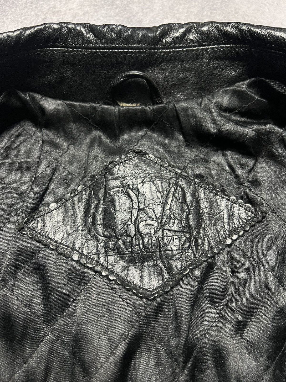 Japanese Brand Vintage Leather Faded Racing Motorcycle Jacket Size US L / EU 52-54 / 3 - 11 Thumbnail