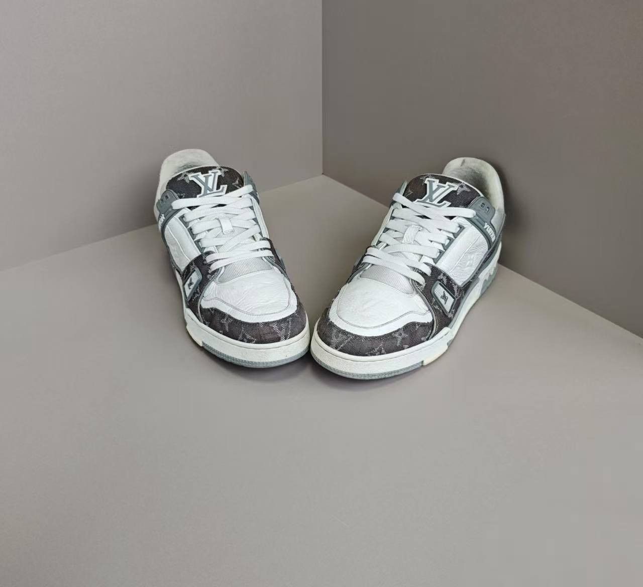 Louis Vuitton Louis Vuitton Training Denim Grey Lowtop Sneakers 42.5 Men Size US 8.5 / EU 41-42 - 3 Thumbnail
