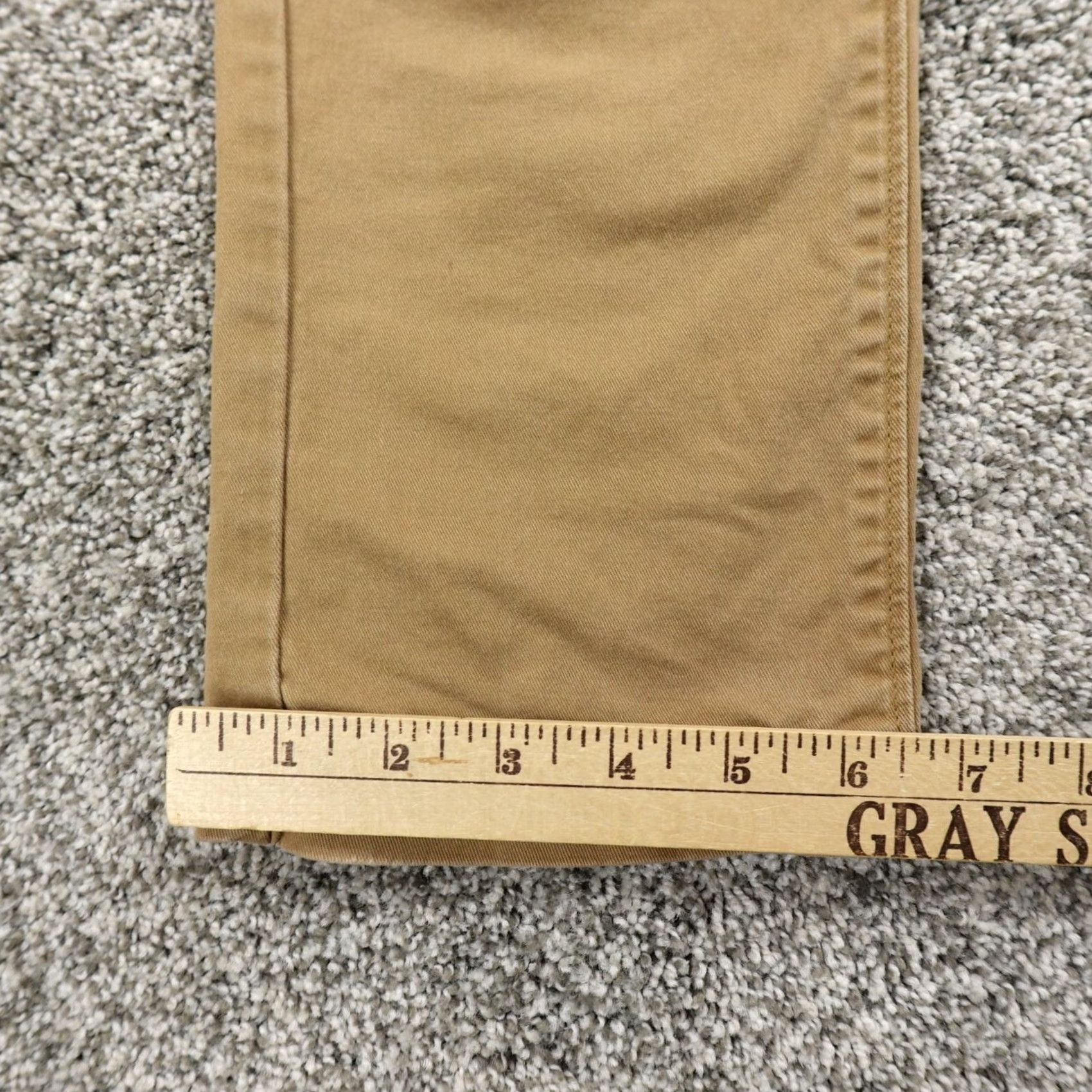 Vintage Urban Pipeline Pants Mens 30X30 Chino Slim Straight Brown Cotton Spandex Slim Straight Casual Workwear 30 Regular Mens Brown Size US 30 / EU 46 - 6 Thumbnail