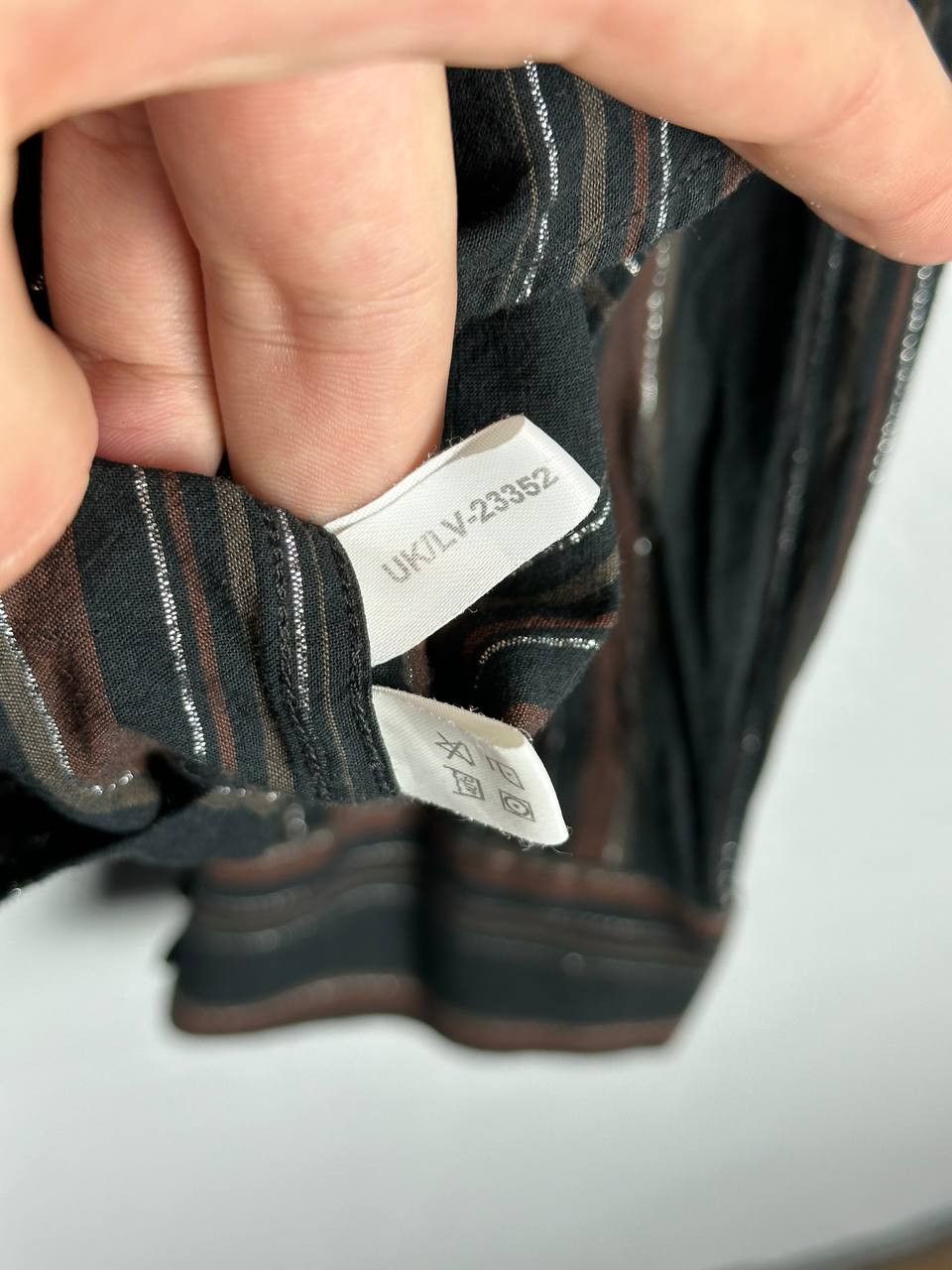 Vintage × Yves Saint Laurent YSL Brown Striped LS Shirt Soft YSL Tee YSL Shirt Button up Size US XL / EU 56 / 4 - 8 Thumbnail