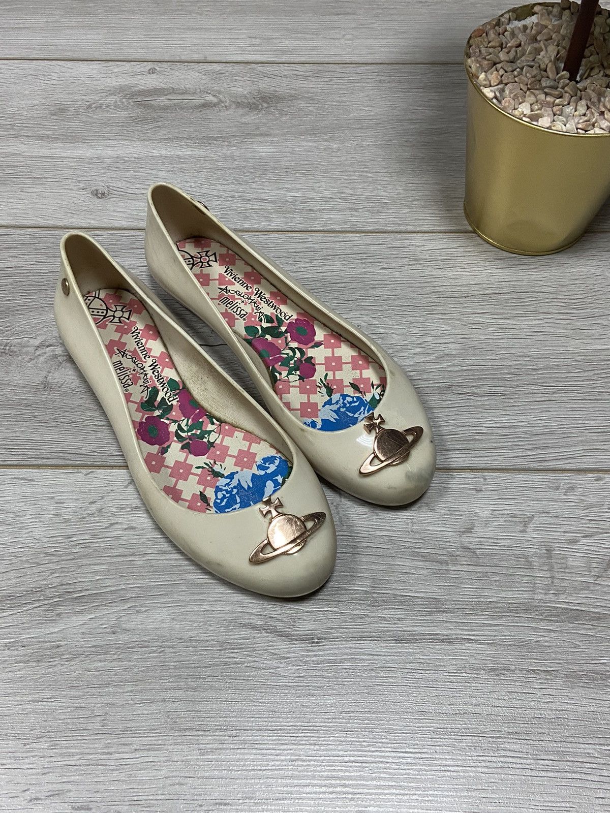Melissa × Vivienne Westwood Vivienne Westwood x Melissa ballet flats big gold Orb Size US 7 / IT 37 - 1 Thumbnail