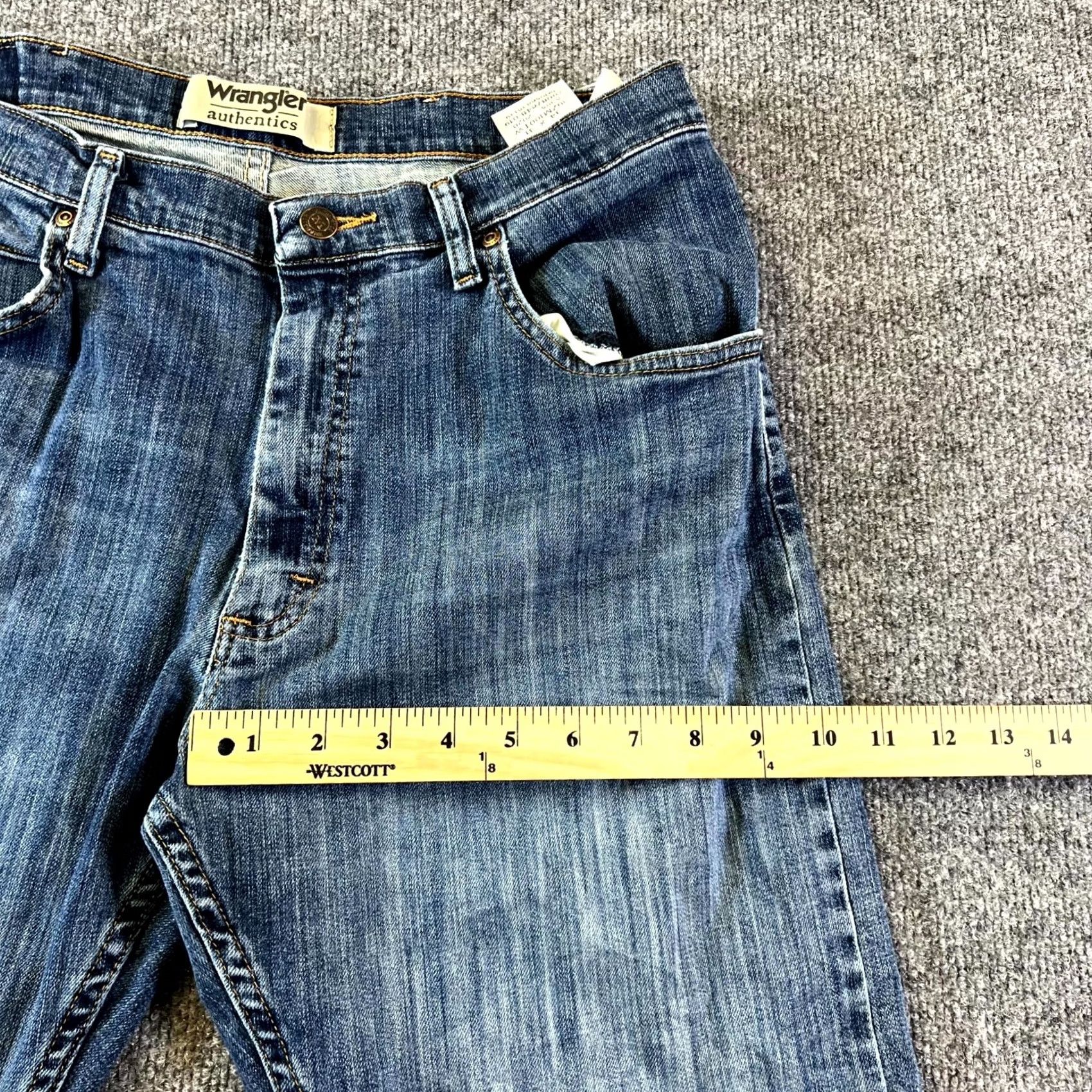 Wrangler Wrangler Jeans Mens 34x31 Blue Denim Regular Fit 5-Pockets Streetwear Size US 34 / EU 50 - 5 Thumbnail