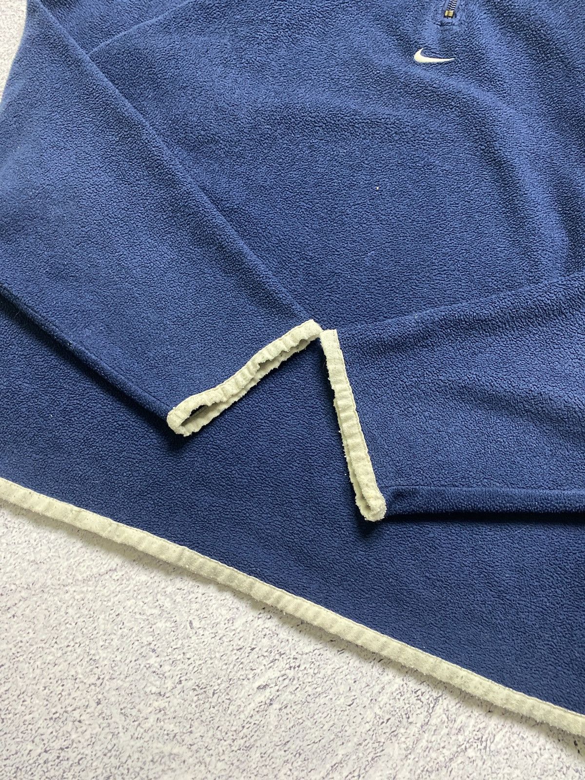 Nike × Vintage Vintage Nike Center Logo Fleece 1/4 Zip Jacket Size US S / EU 44-46 / 1 - 9 Thumbnail