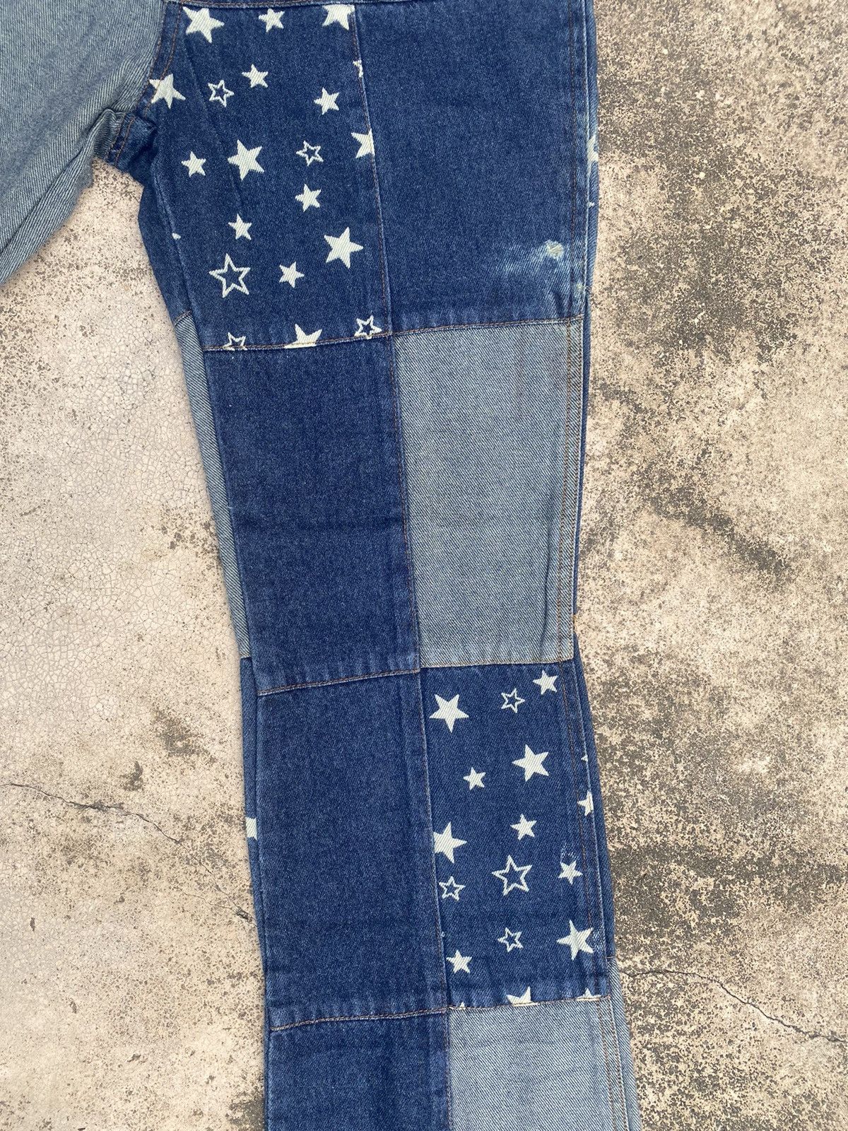 Hysteric Glamour × Japanese Brand Flare Jeans Chocolate Hagi Patchwork Bootcut Size 24 Size US 26 / EU 42 - 6 Thumbnail