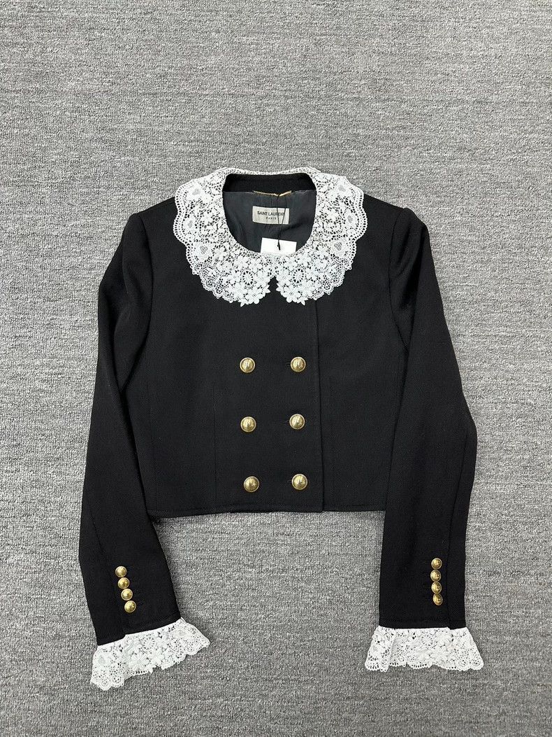 Saint Laurent Paris Saint Laurent Paris Mage lace jacket-2506 Size US S / EU 44-46 / 1 - 1 Thumbnail