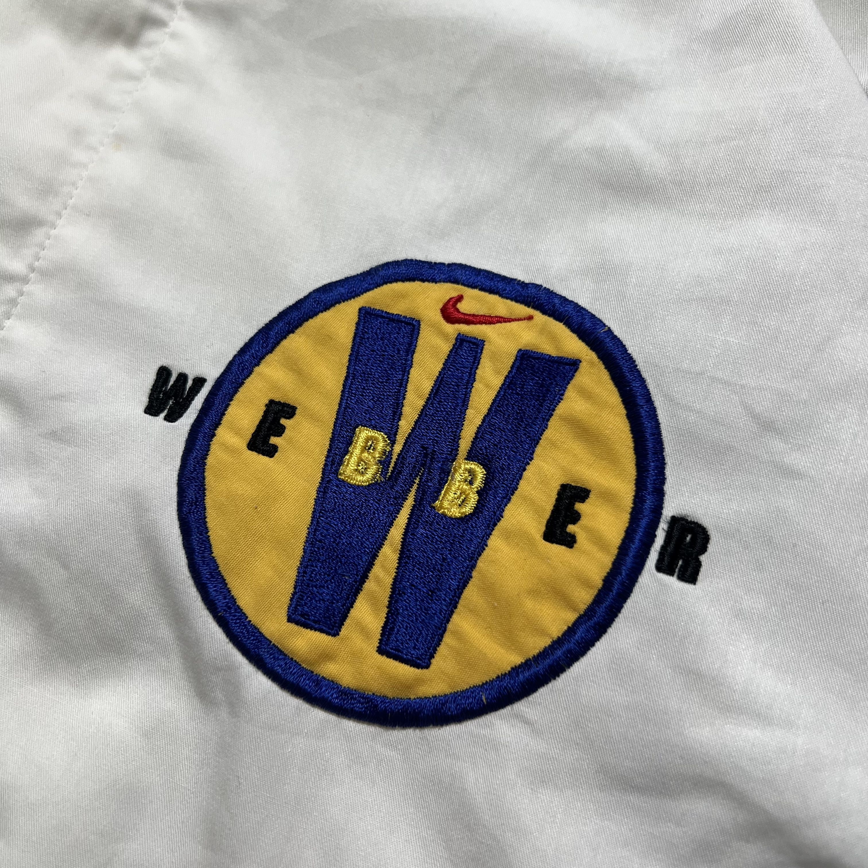 Nike Vintage 90s Nike Chris Weber Varsity Jacket (Rare) Size US XL / EU 56 / 4 - 3 Thumbnail