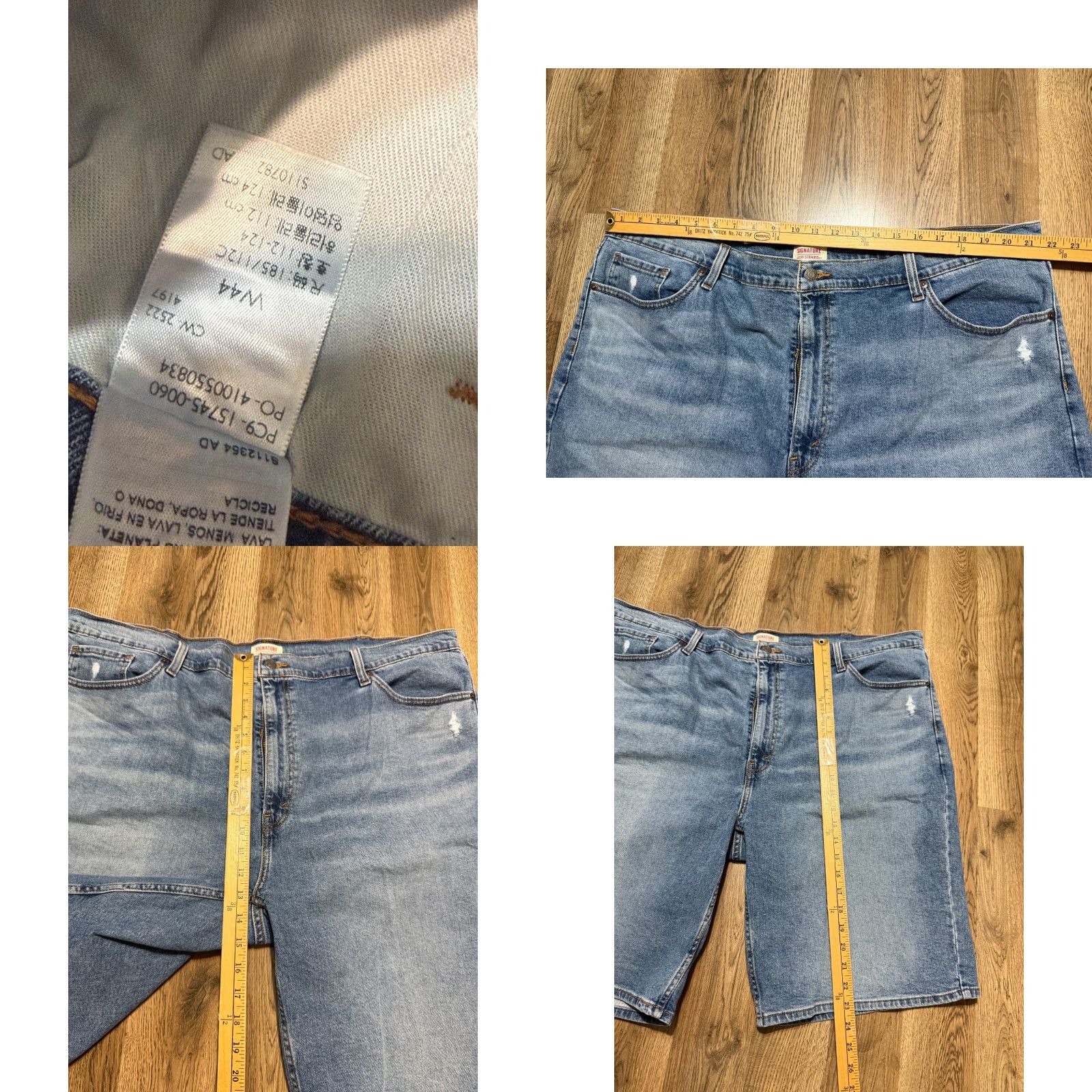 Levi's Levi's Shorts Men's W44 Jean Shorts Pockets Flat Front Bermuda Denim Cotton 5-Pocket Regular Blue Size US 44 / EU 60 - 8 Thumbnail