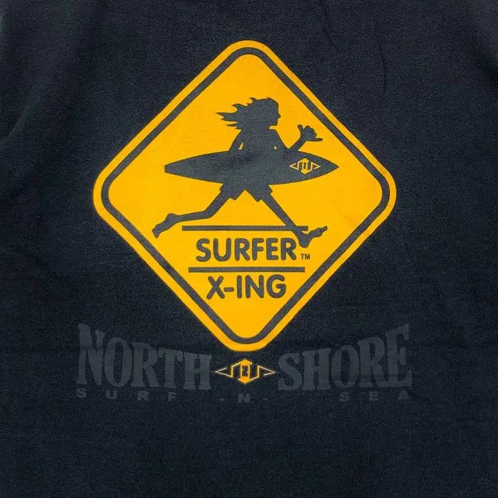 Hanes Vintage SURFER X-ING North Shore Natural Sun Faded Tee Shirt Size US S / EU 44-46 / 1 - 2 Thumbnail