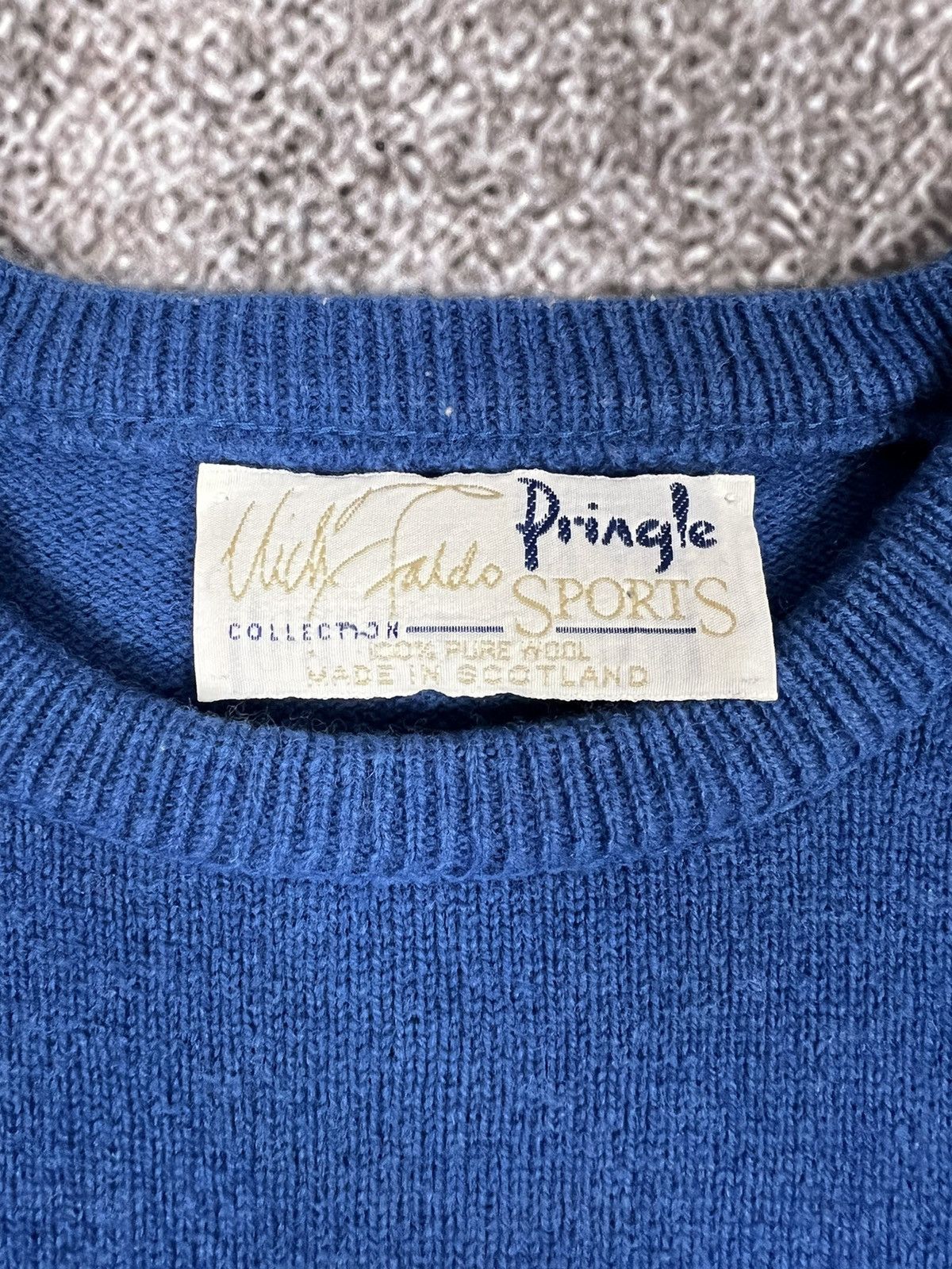 Pringle Of Scotland × Vintage Pringle 80s Geometric George Nick Faldo golf knit Size US M / EU 48-50 / 2 - 7 Thumbnail
