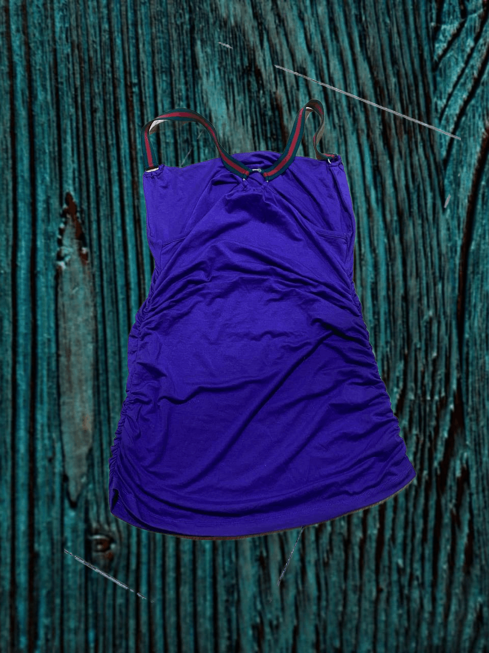 Gucci Gucci Purple Vintage Web Sleeveless Mini Dress Size L / US 10 / IT 46 - 1 Thumbnail