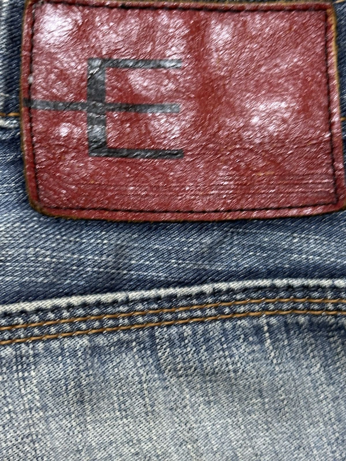Edwin Vintage Edwin E-Function Mud Wash Faded Twisted Leg Jeans Size US 33 - 9 Thumbnail