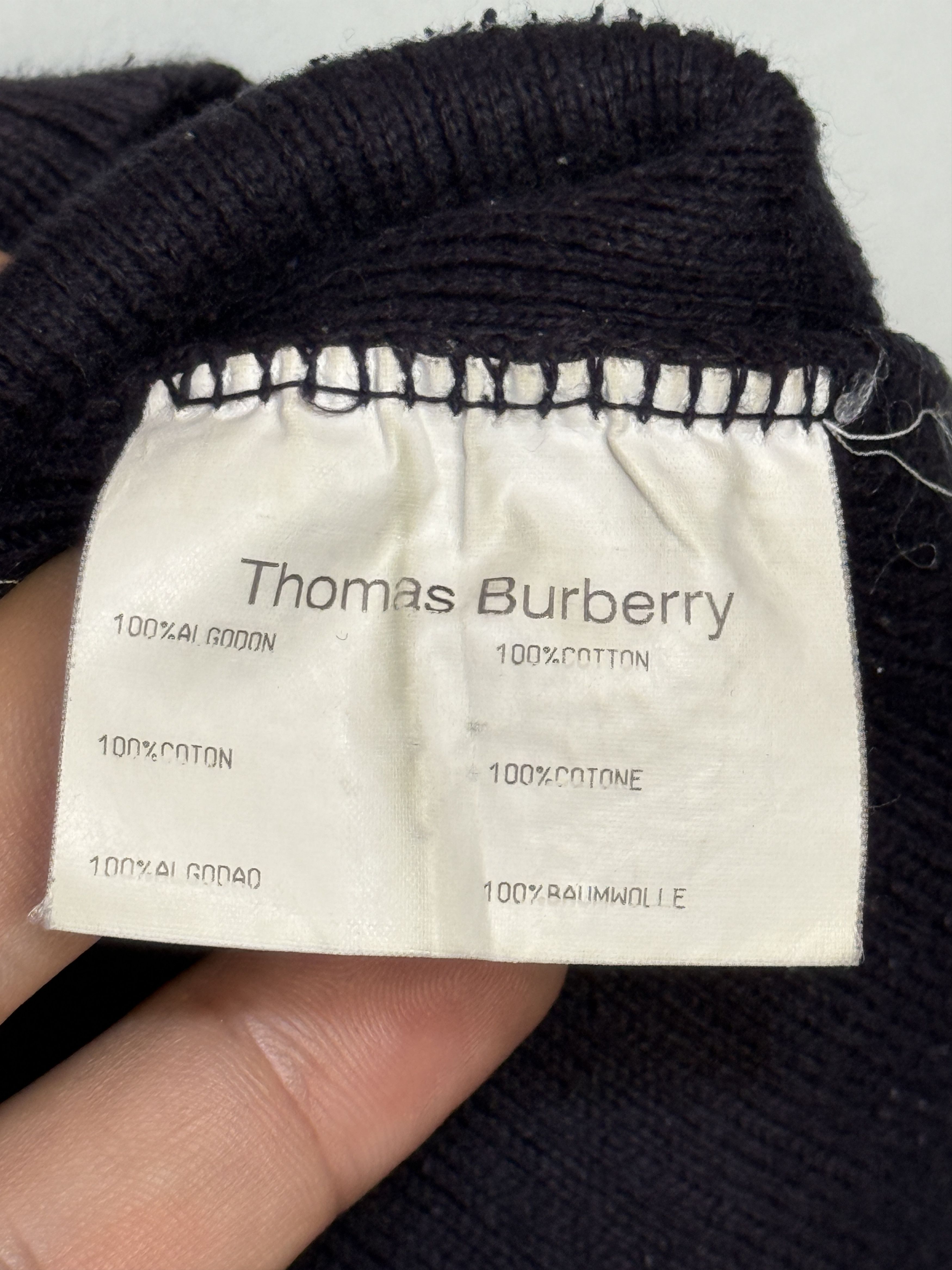 Burberry 🔥 Thomas Burberry navy crew neck size s Size S / US 4 / IT 40 - 7 Thumbnail