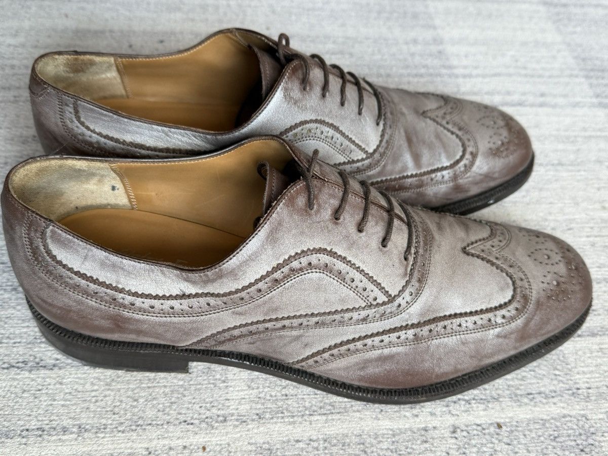 Salvatore Ferragamo Ferragamo brogues brown/silver 11 EE Size US 11 / EU 44 - 5 Thumbnail