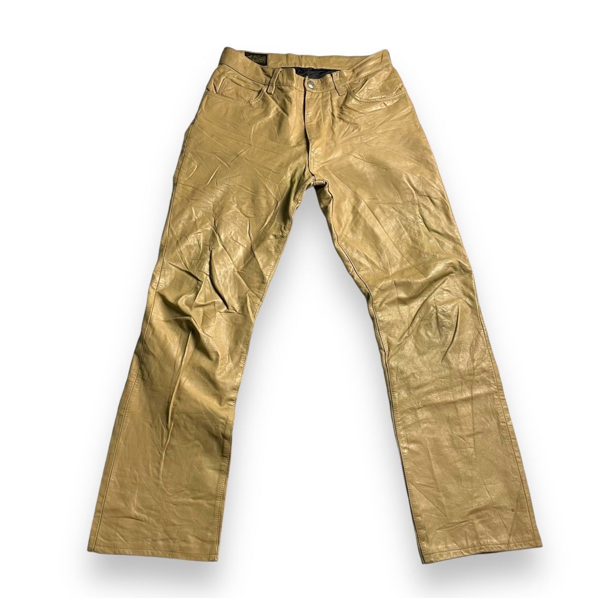 Genuine Leather VINTAGE JOHN BULL GENUINE LEATHER PANTS Size US 28 / EU 44 - 1 Thumbnail