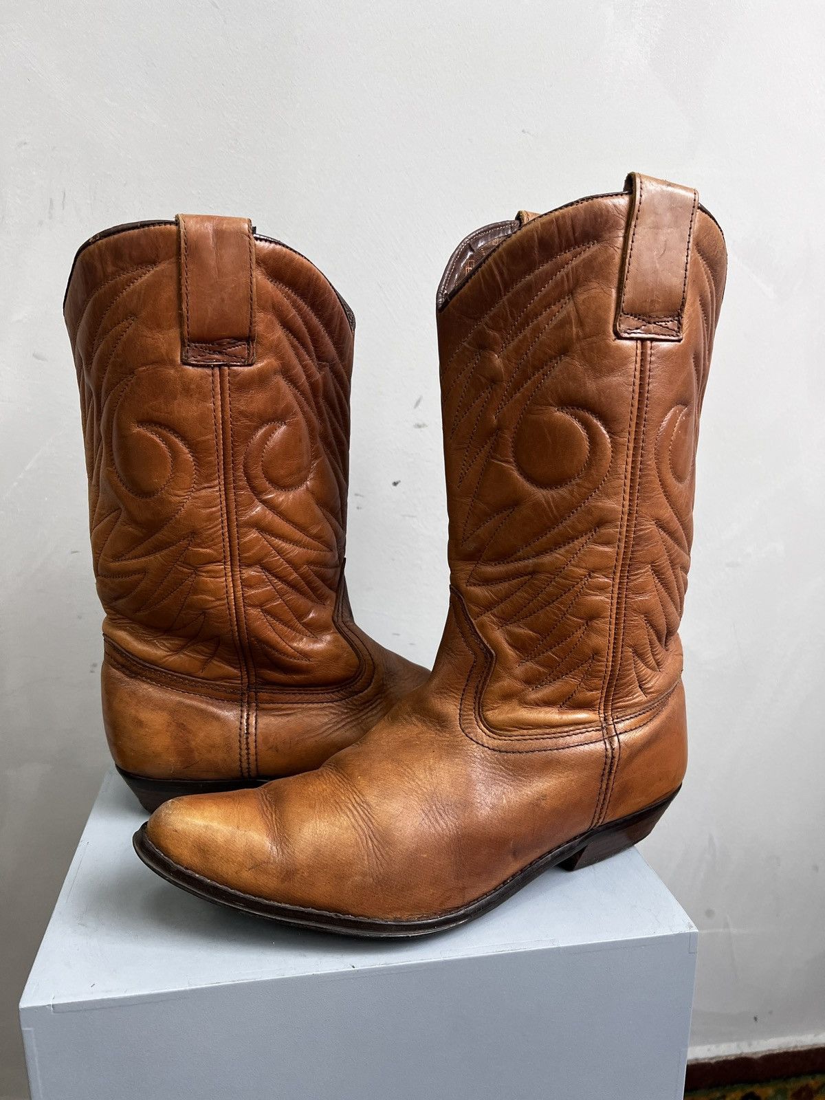 Other MOTO WESTERN GUIDI BUFFALO STYLE LEATHER BOOTS 90s Size US 10 / EU 43 - 2 Thumbnail
