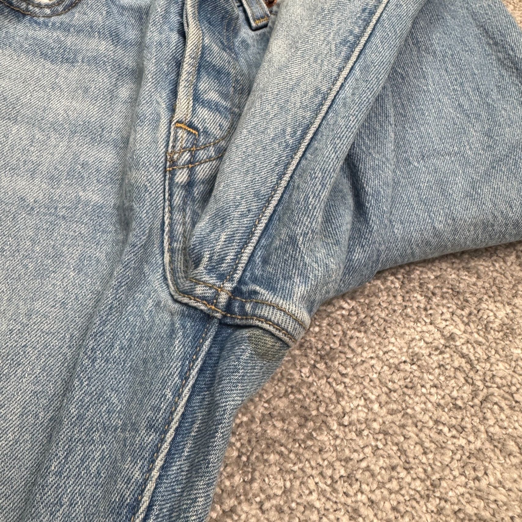 Levi's Levi's Premium Wedgie Straight Leg Jeans Button Fly Denim Womens 26 High Rise Size 26" / US 2 / IT 38 - 7 Thumbnail