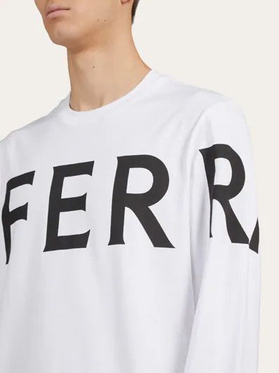 Salvatore Ferragamo o1s1rm0126 T-Shirt in White/Black Size US L / EU 52-54 / 3 - 4 Thumbnail